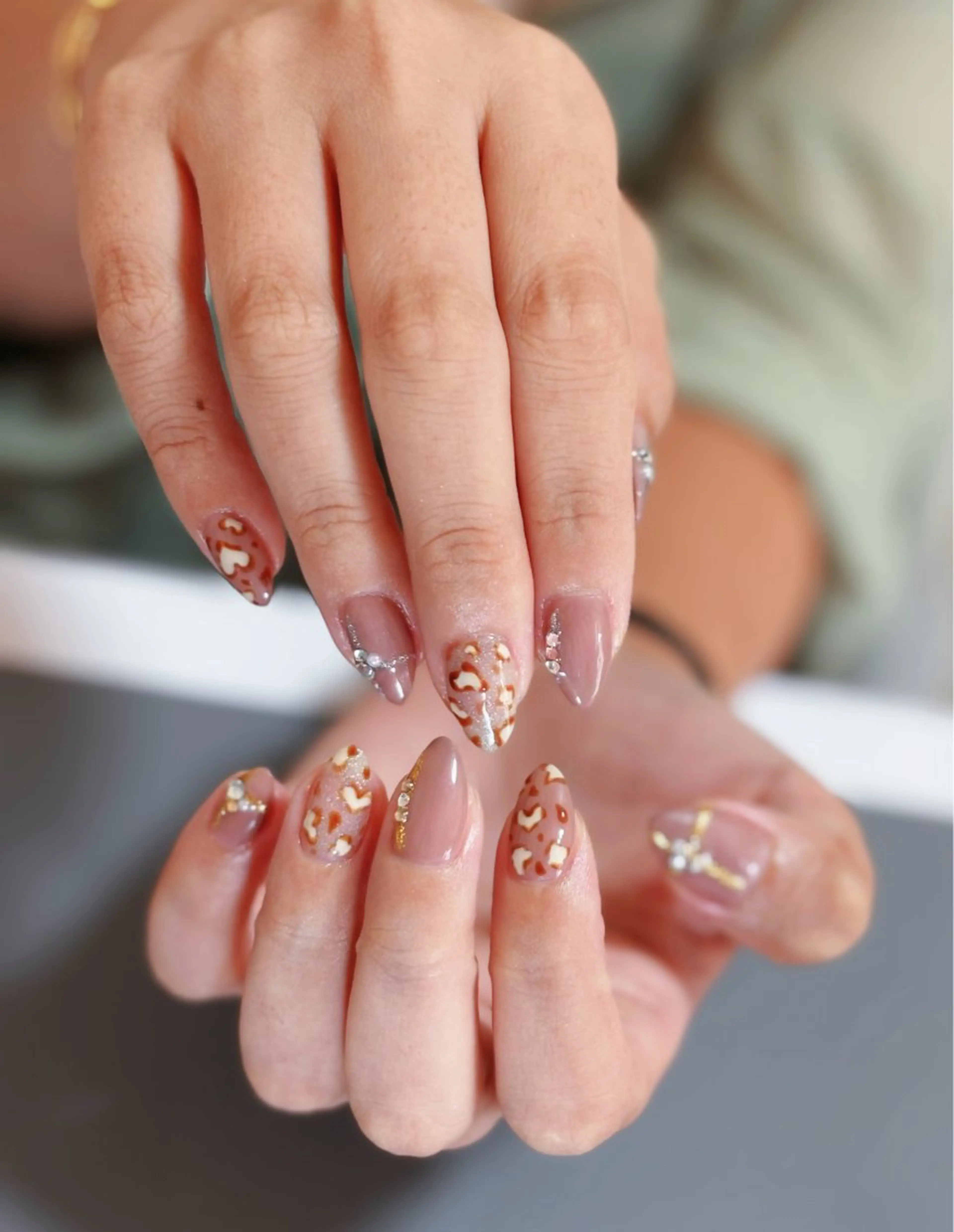 ネイル アニマル柄 自宅サロン mArsのネイルデザイン