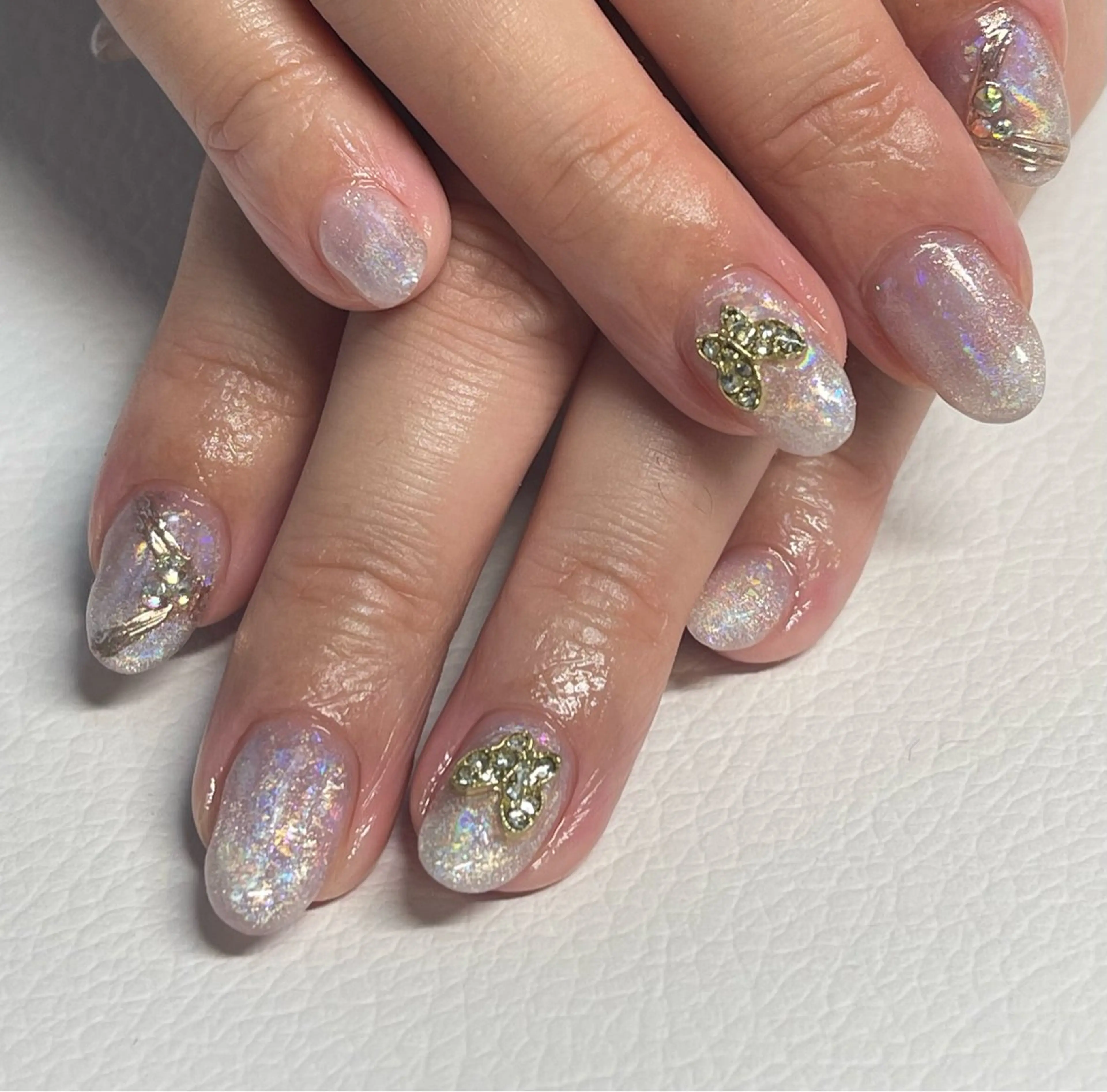 ネイル キラキラネイル マグネットネイル Flora nailのネイルデザイン