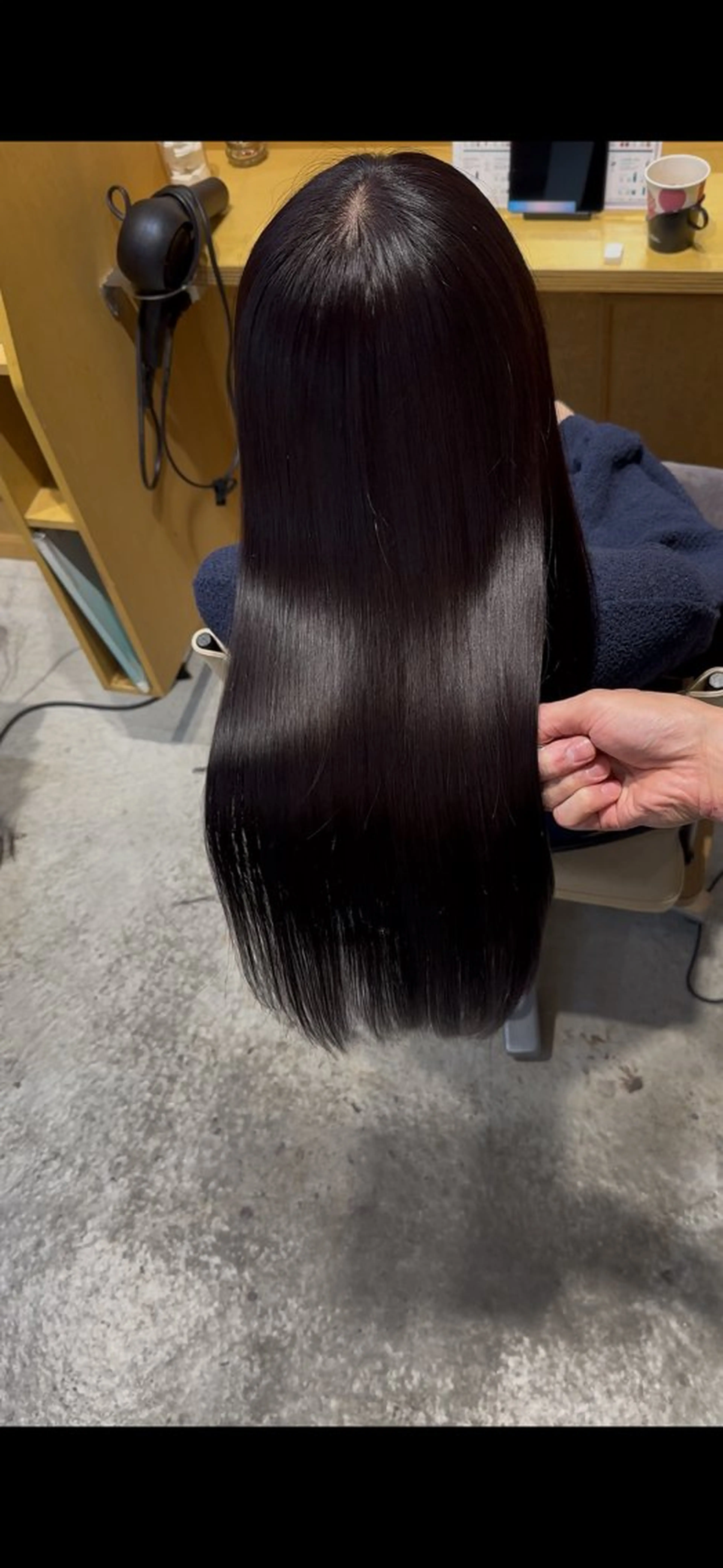 セミロング カット ヘアカラー トリートメント 恵比寿/艶髪/ 髪質改善特化/フミヤのヘアスタイル