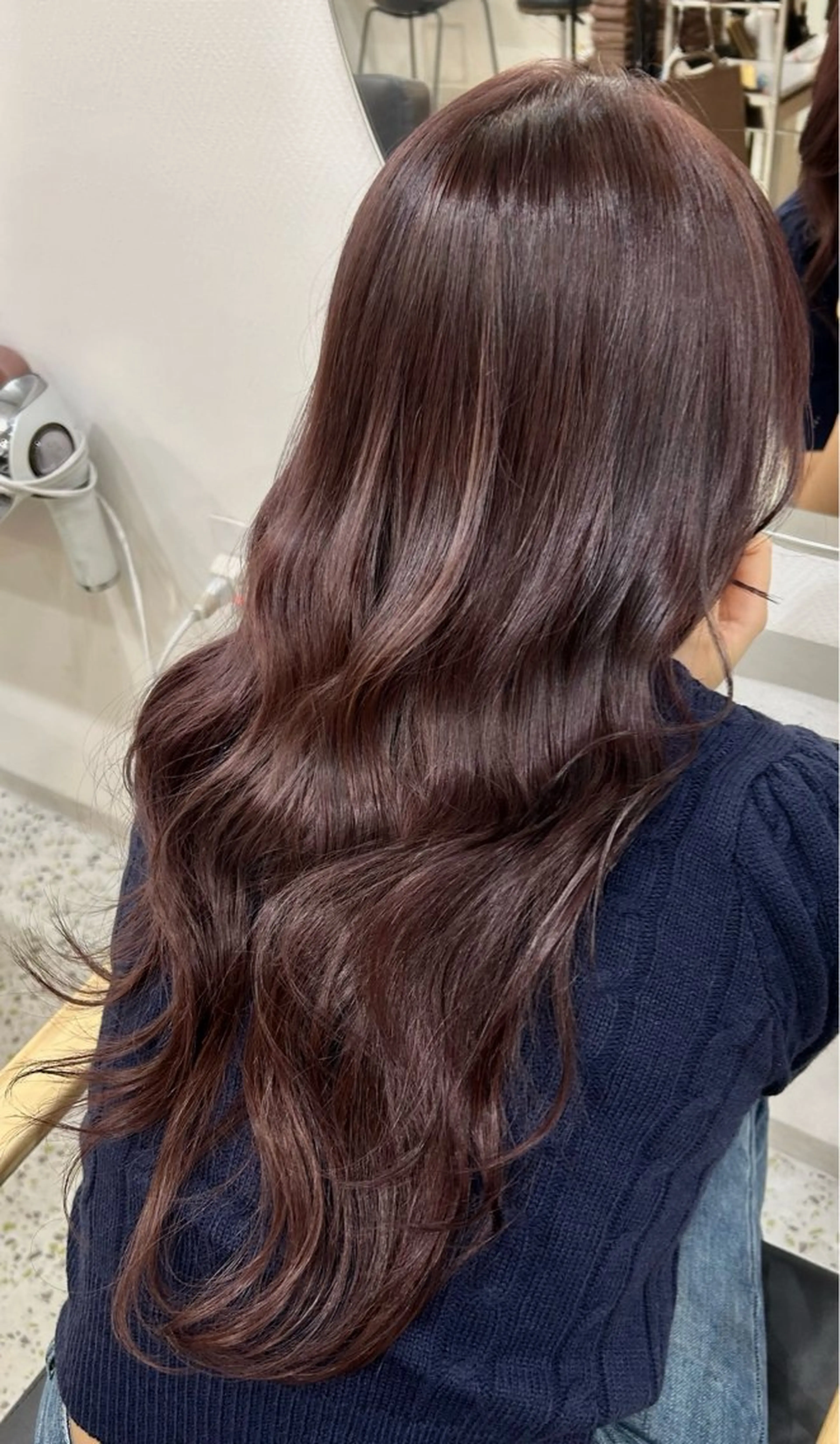 ロング カラー ブラウンカラー ピンクカラー ピンクブラウン パープルカラー パープルブラウン Memories所属・🧣艶カラー・ヘア セット Chie🧸のヘアスタイル