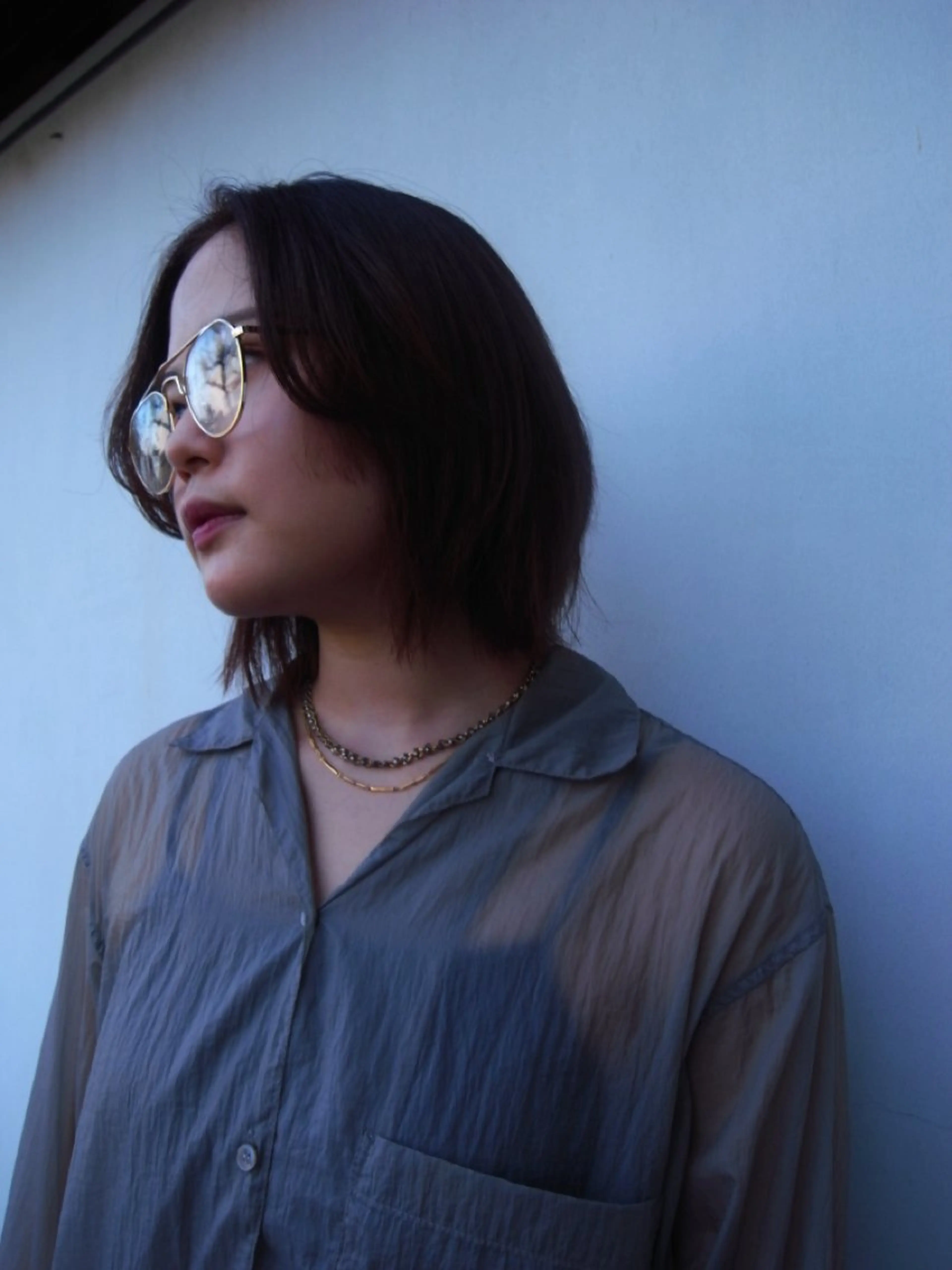 ミディアム カラー カット パーマ特化/藤沢 /湘南/HYOのヘアスタイル