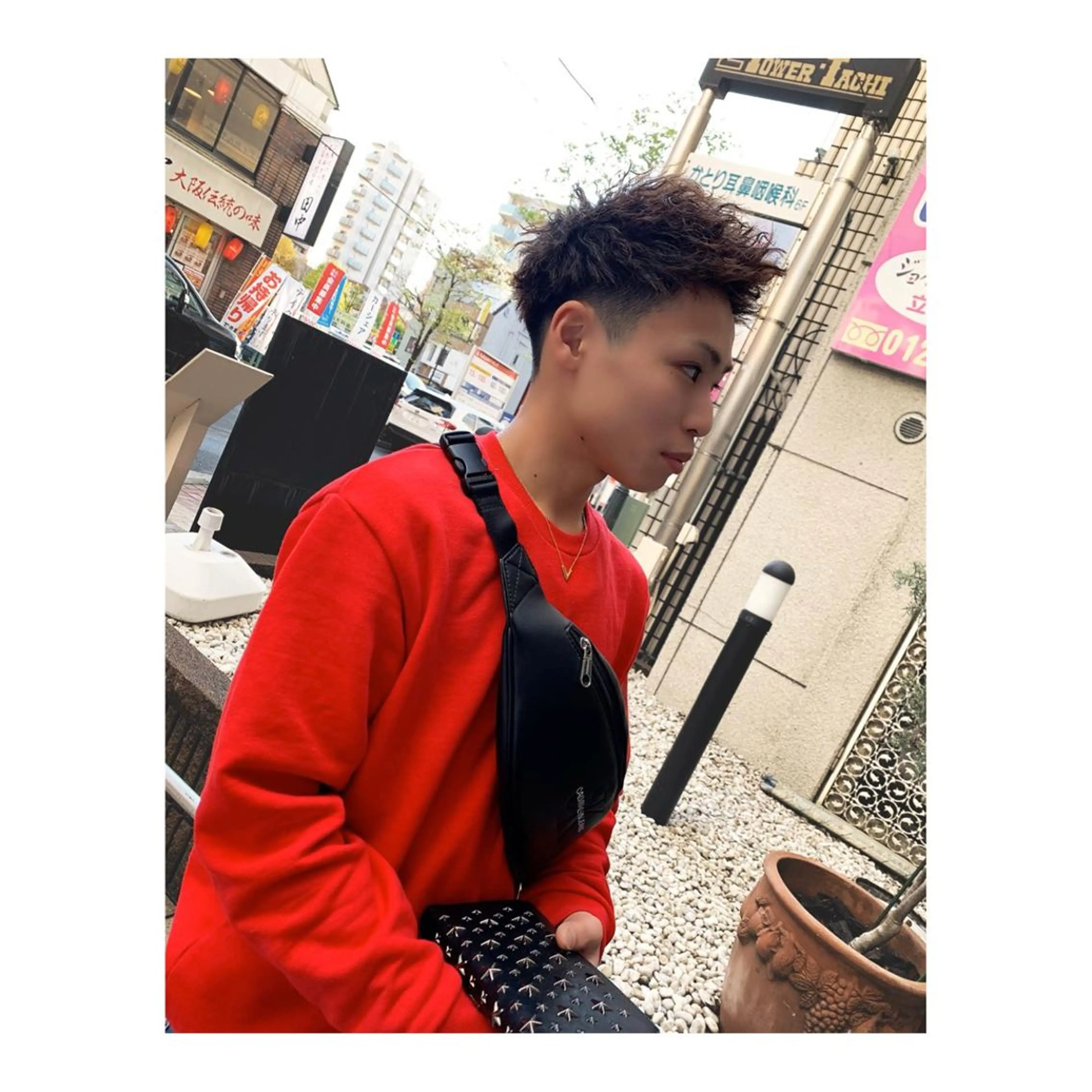 ショート パーマ メンズ ange☞ soutaのヘアスタイル