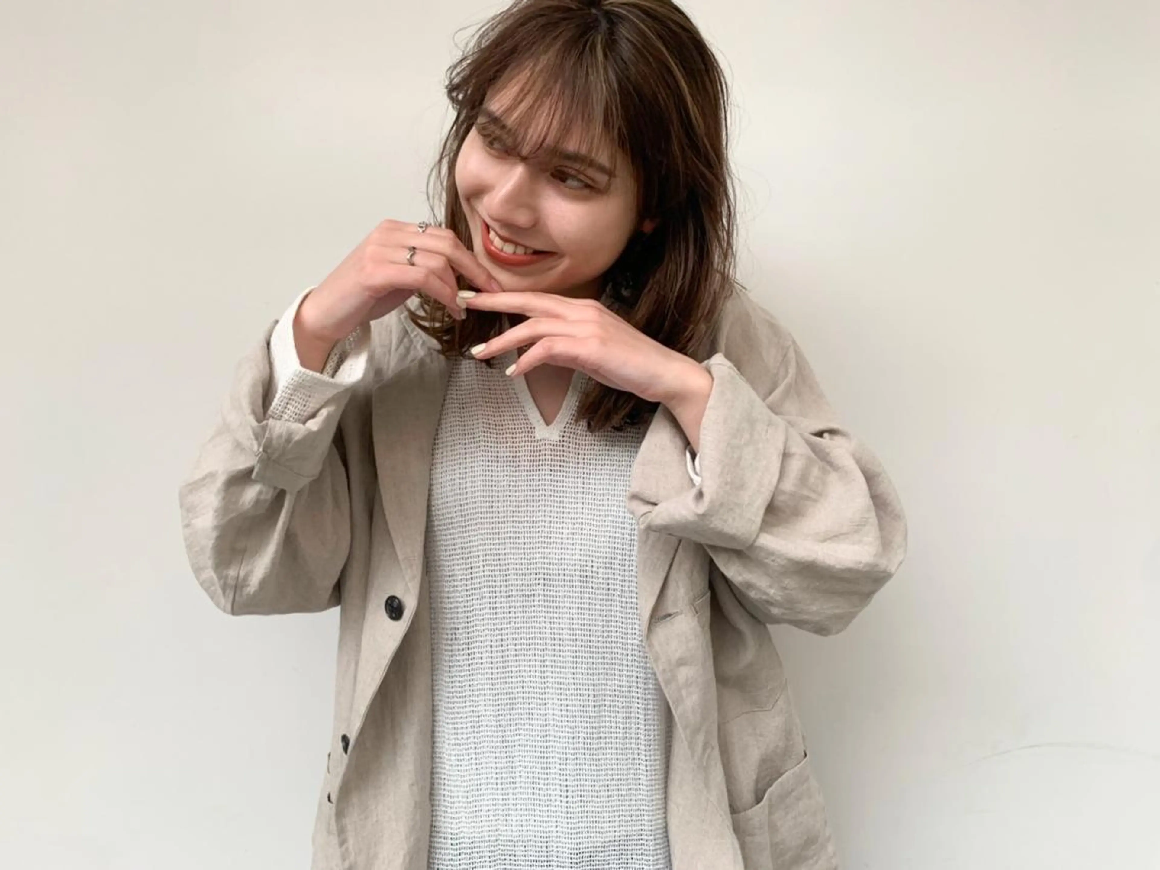 ミディアム カラー パーマ ヘアアレンジ ミディアムパーマ ダブルカラー グラデーションカラー ハイライトカラー イルミナカラー CEINE【セーヌ】 三軒茶屋のヘアスタイル