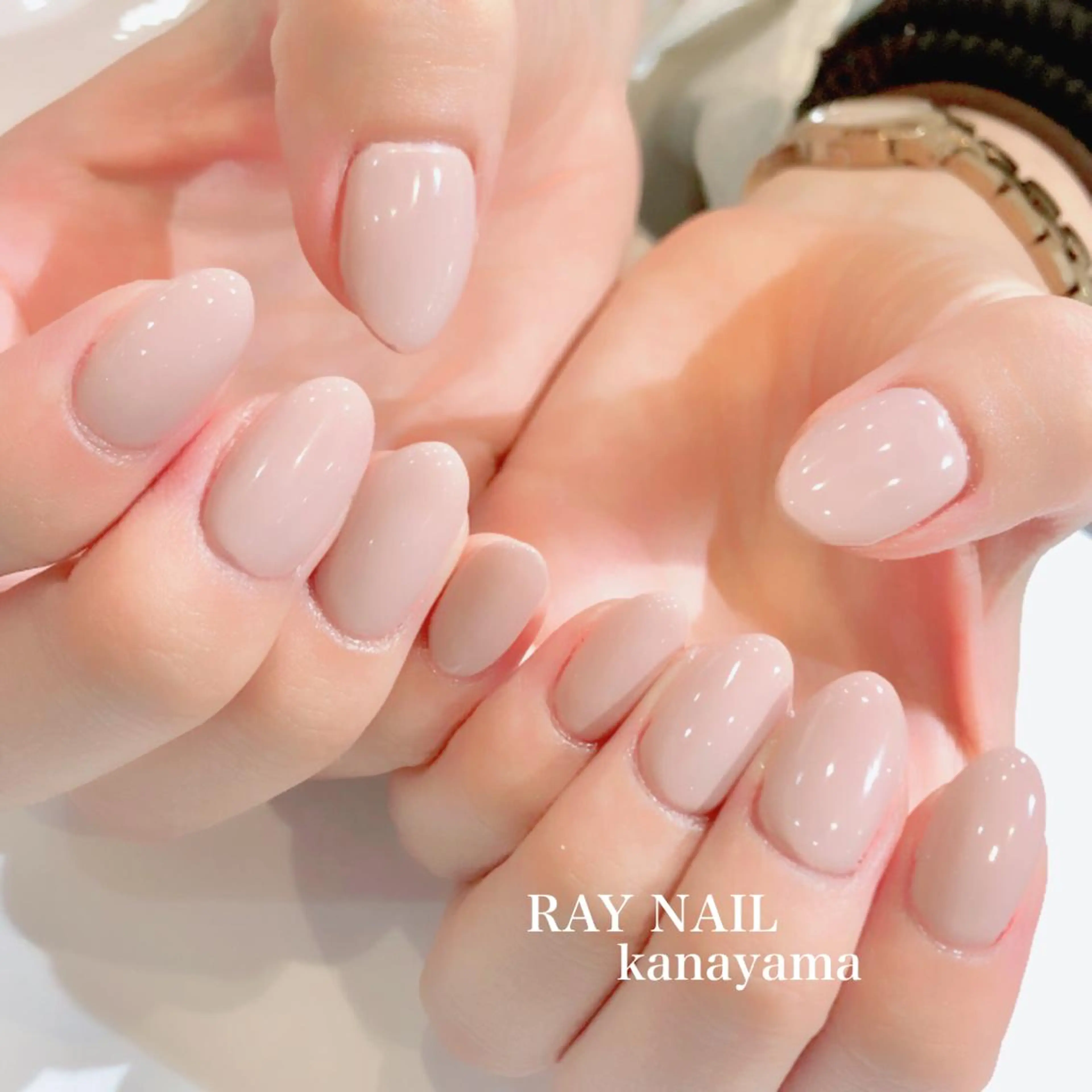 ネイル ピンク Arowa 伊田のネイルデザイン