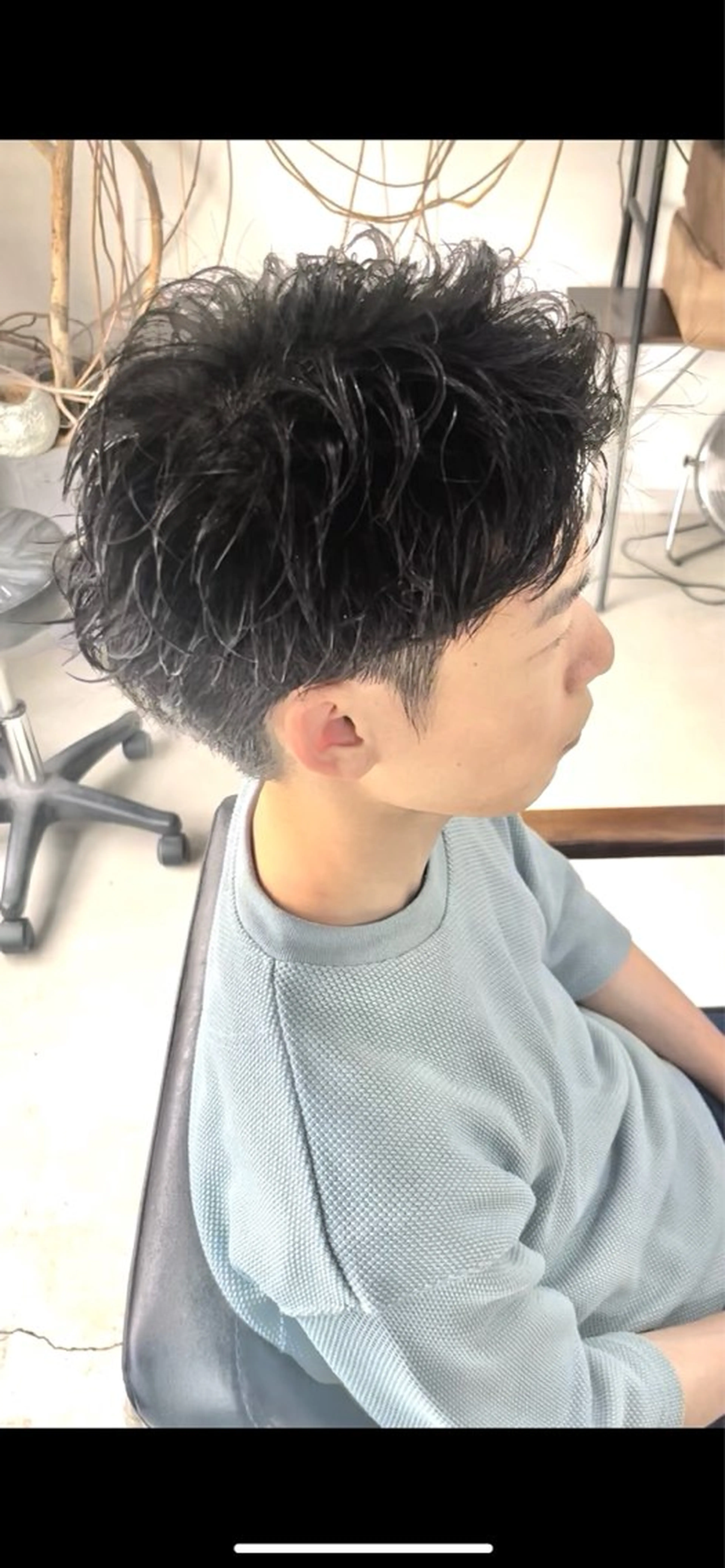 パーマ メンズ メンズパーマ Q.HairLab所属・メンズパーマ&透明感 カラー特化谷村のヘアスタイル