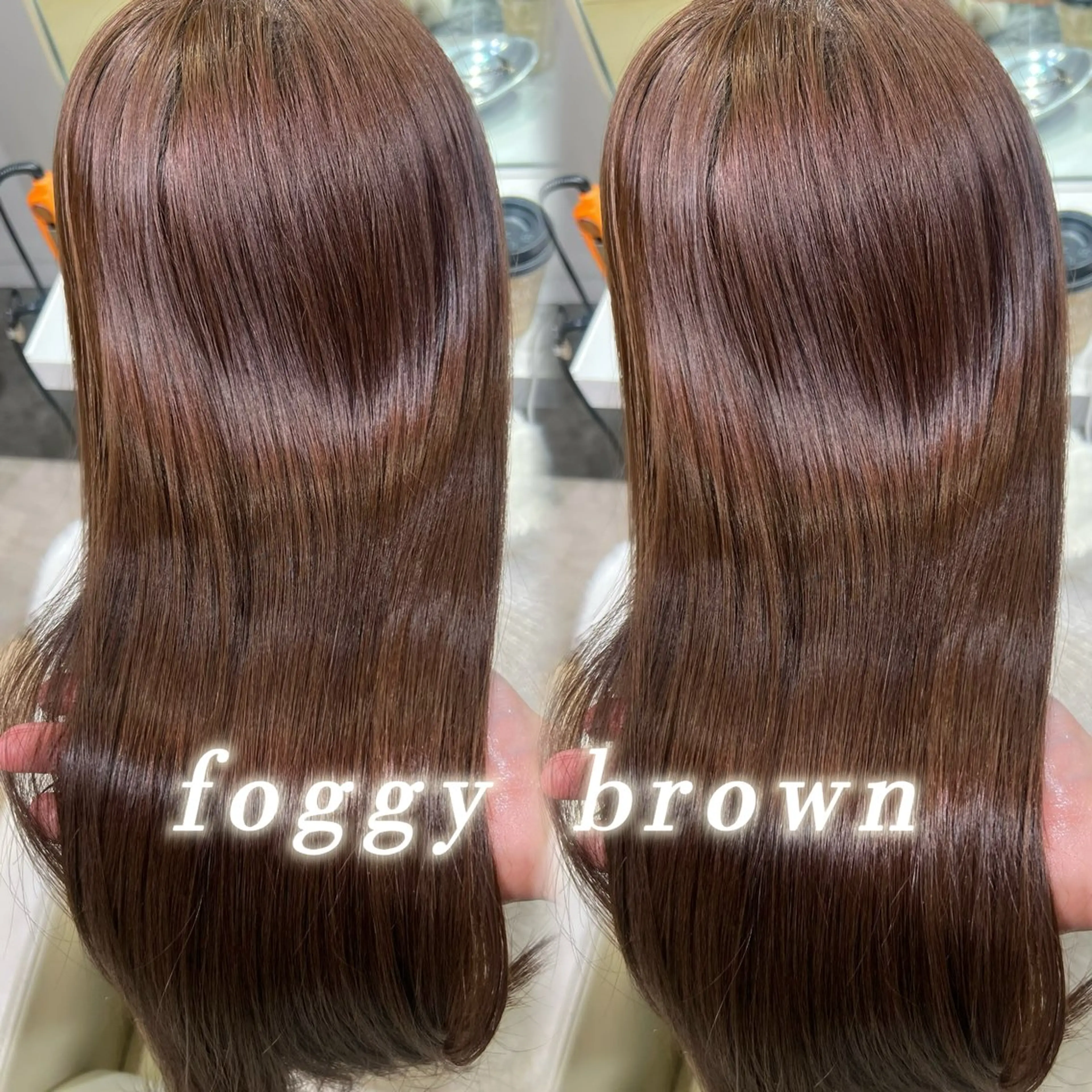 ロング カラー ブラウンカラー 透明感カラー シルバー ヘアカラー トリートメント Euphoria新宿店所属・新宿/透明感カラー 縮毛矯正/SHOKIのヘアスタイル