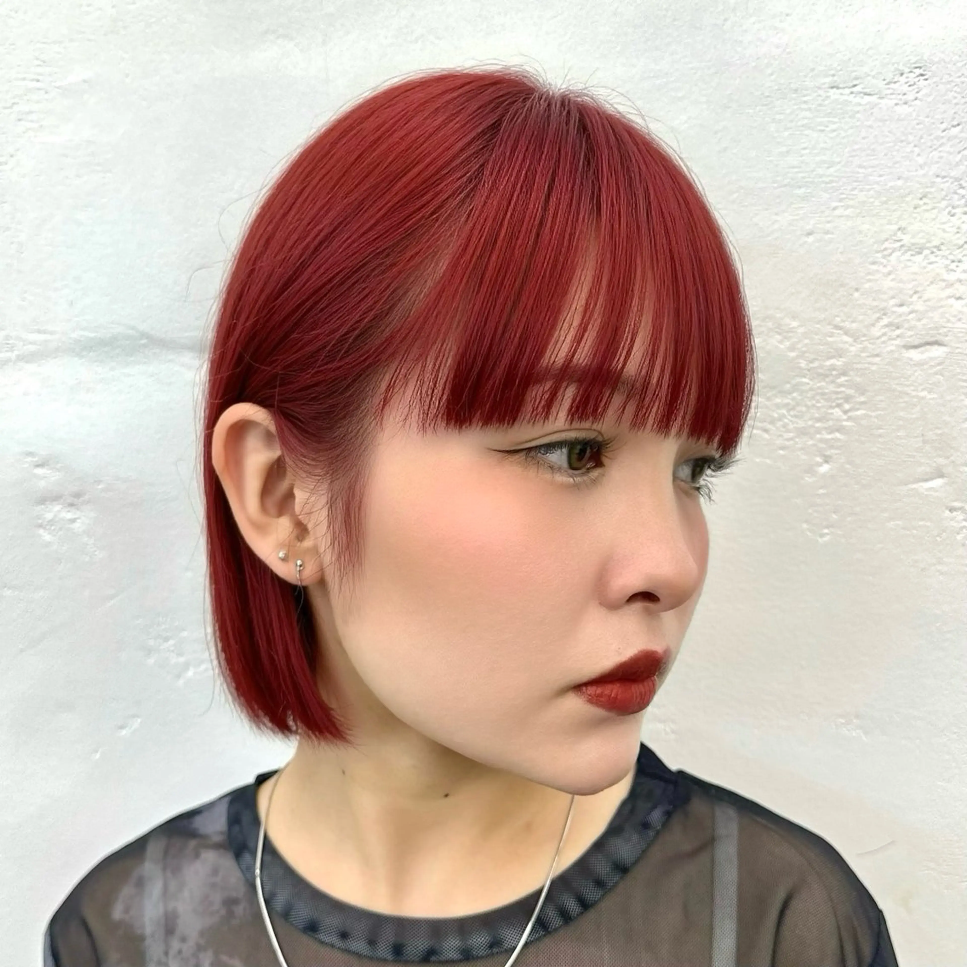 ショート カラー ヘアアレンジ ボブレイヤー ブリーチ ダブルカラー ブリーチなしカラー ボブ カット ヘアカラー トリートメント ヘッドスパ ヘアセット 暖色ダブルカラーボブ レイヤー🌈AINAのヘアスタイル