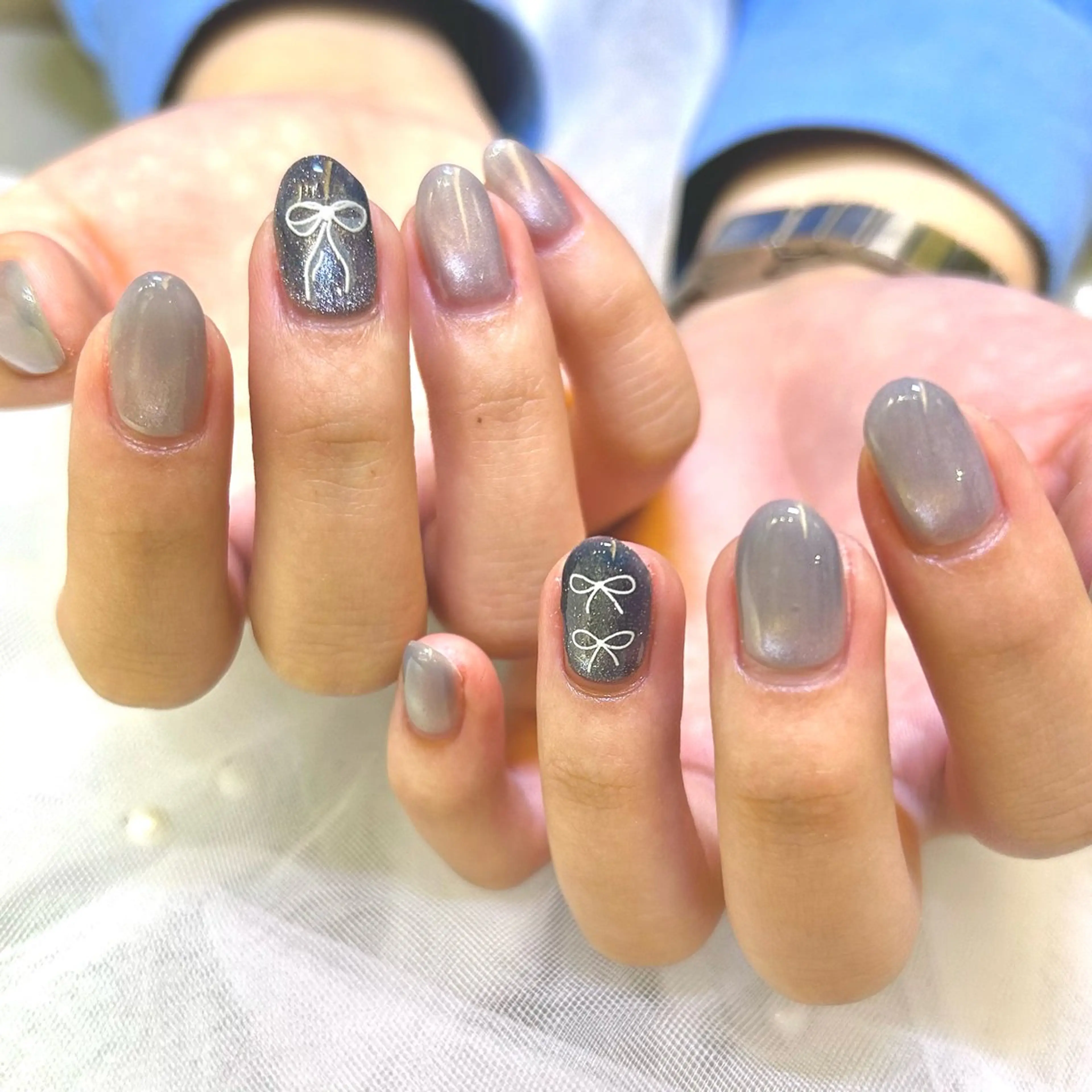 ネイル ハンドネイル BULLION ☁️kurumi☁️のネイルデザイン