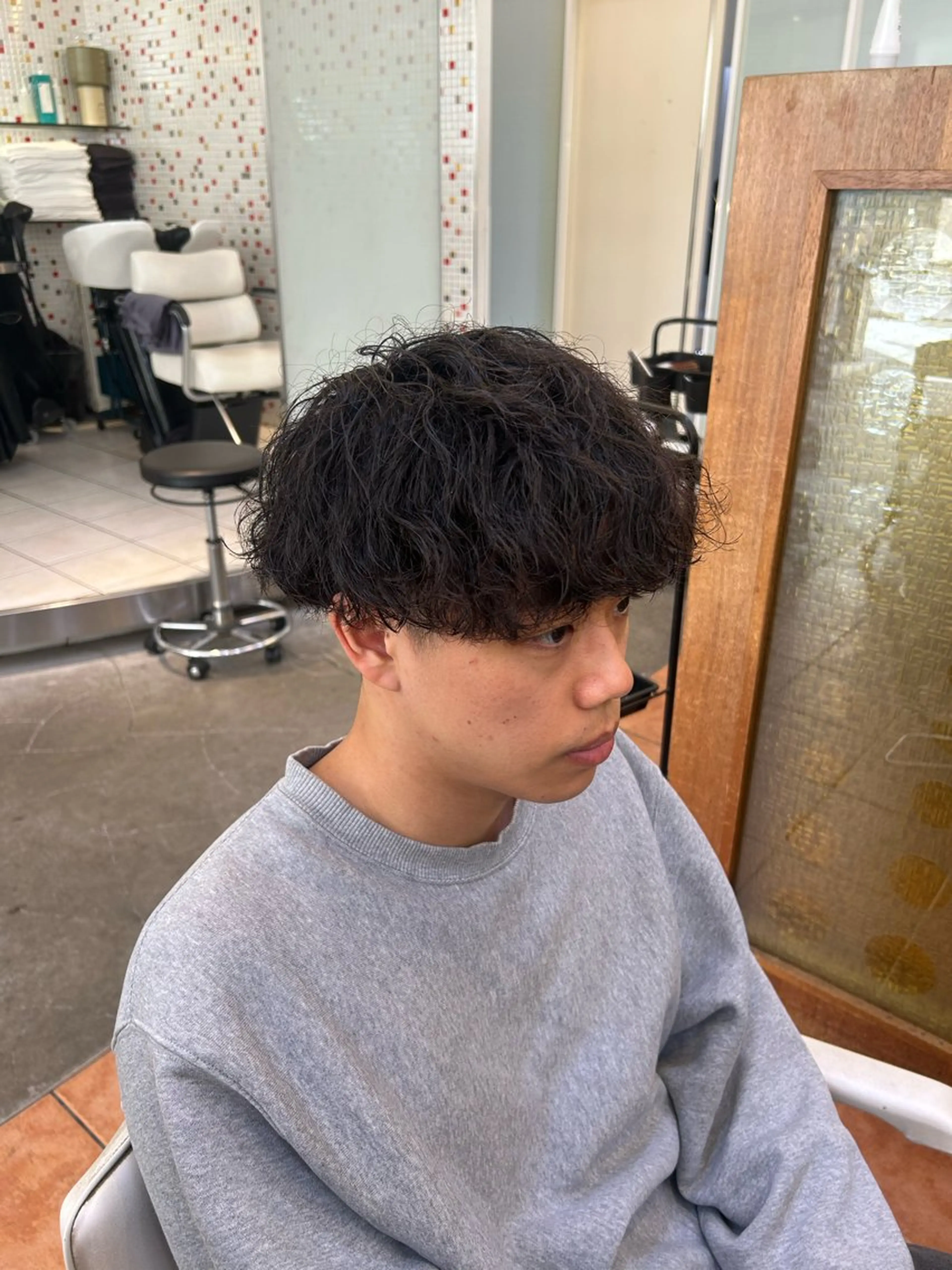 パーマ メンズ カット パーマ メンズパーマ/ フェード　Tumのヘアスタイル