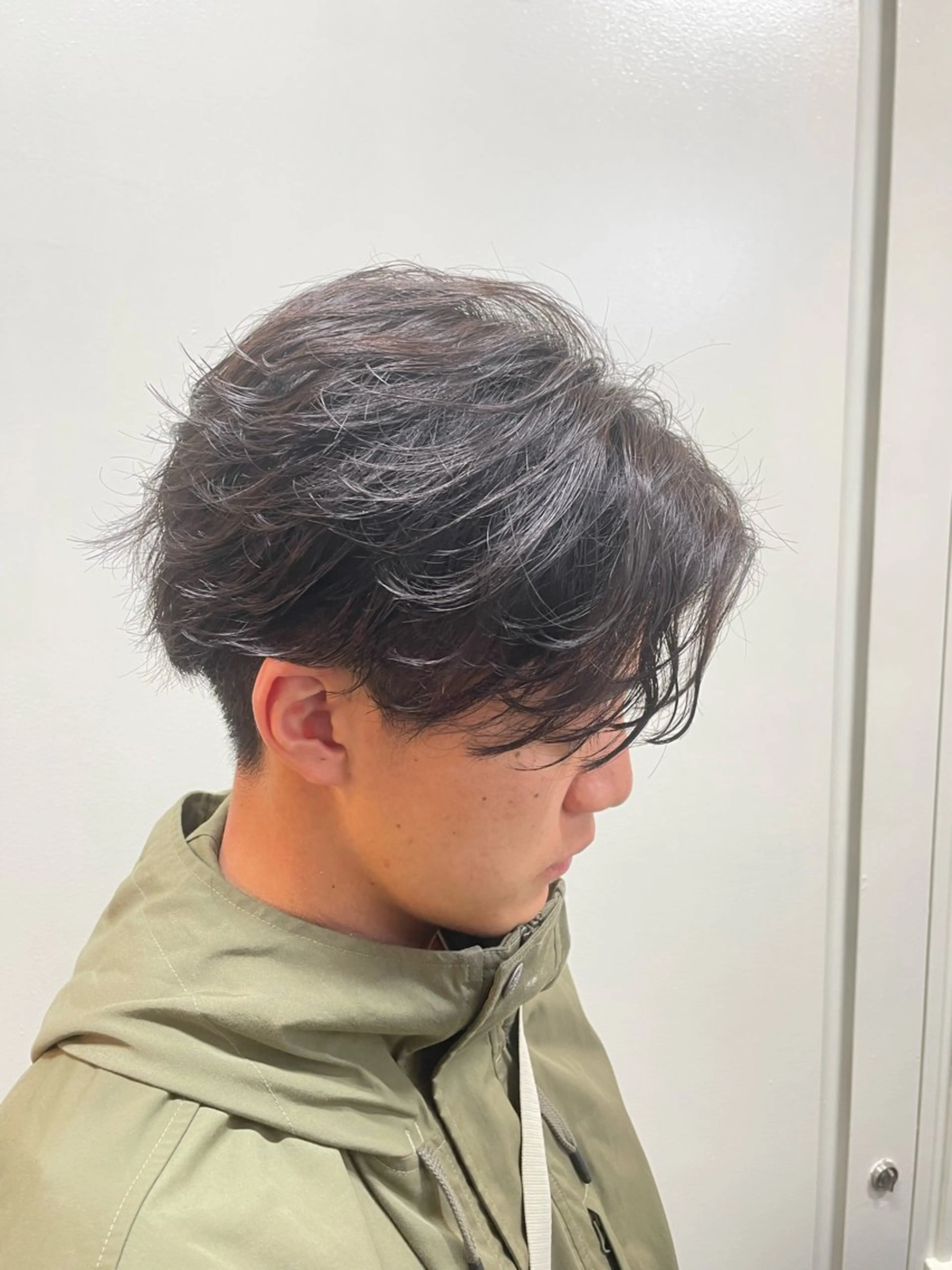 ショート パーマ メンズ シャドウパーマ/縦落 ちパーマ 大久保のヘアスタイル