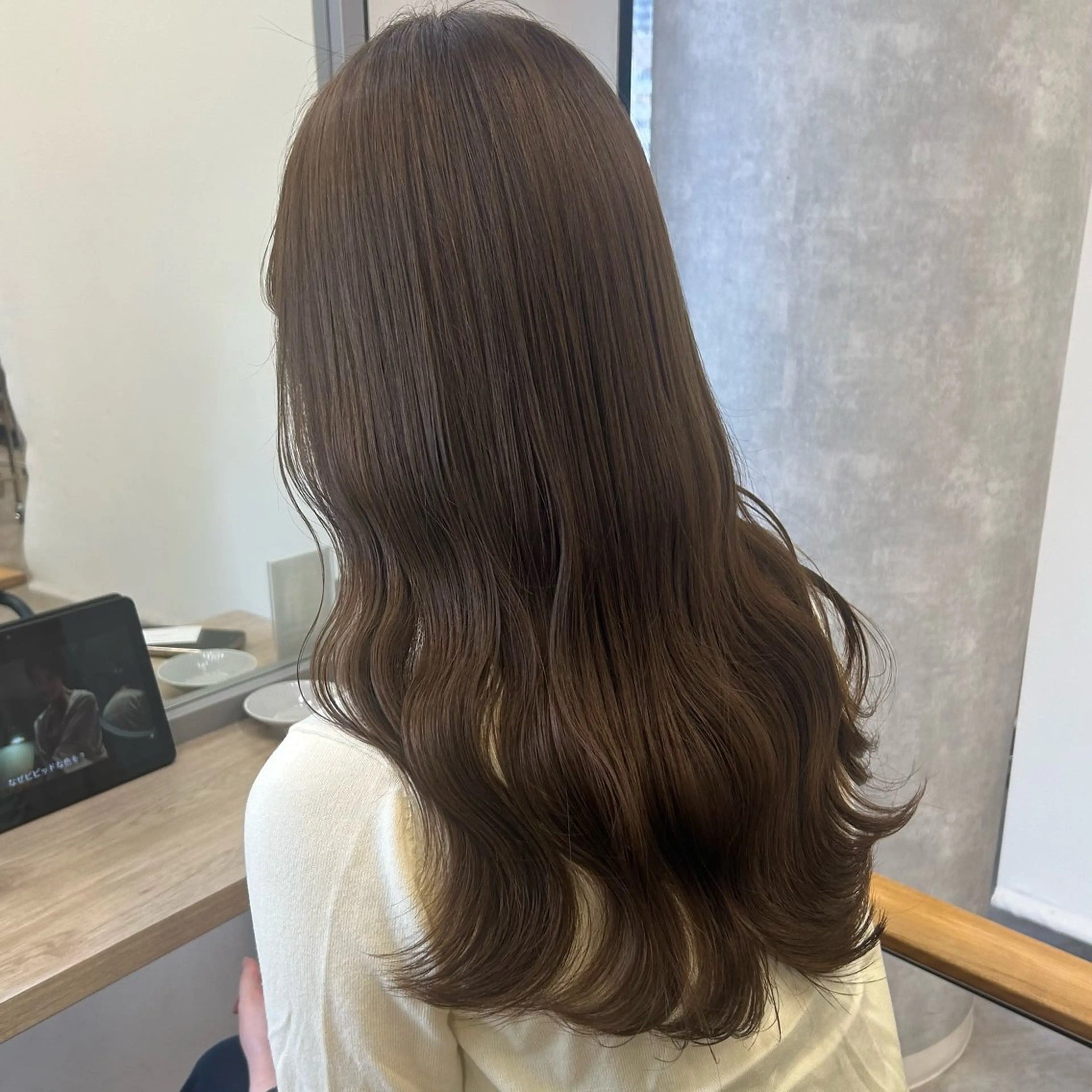 ロング カラー カット ヘアカラー トリートメント otoha✳︎ くすみカラーのヘアスタイル