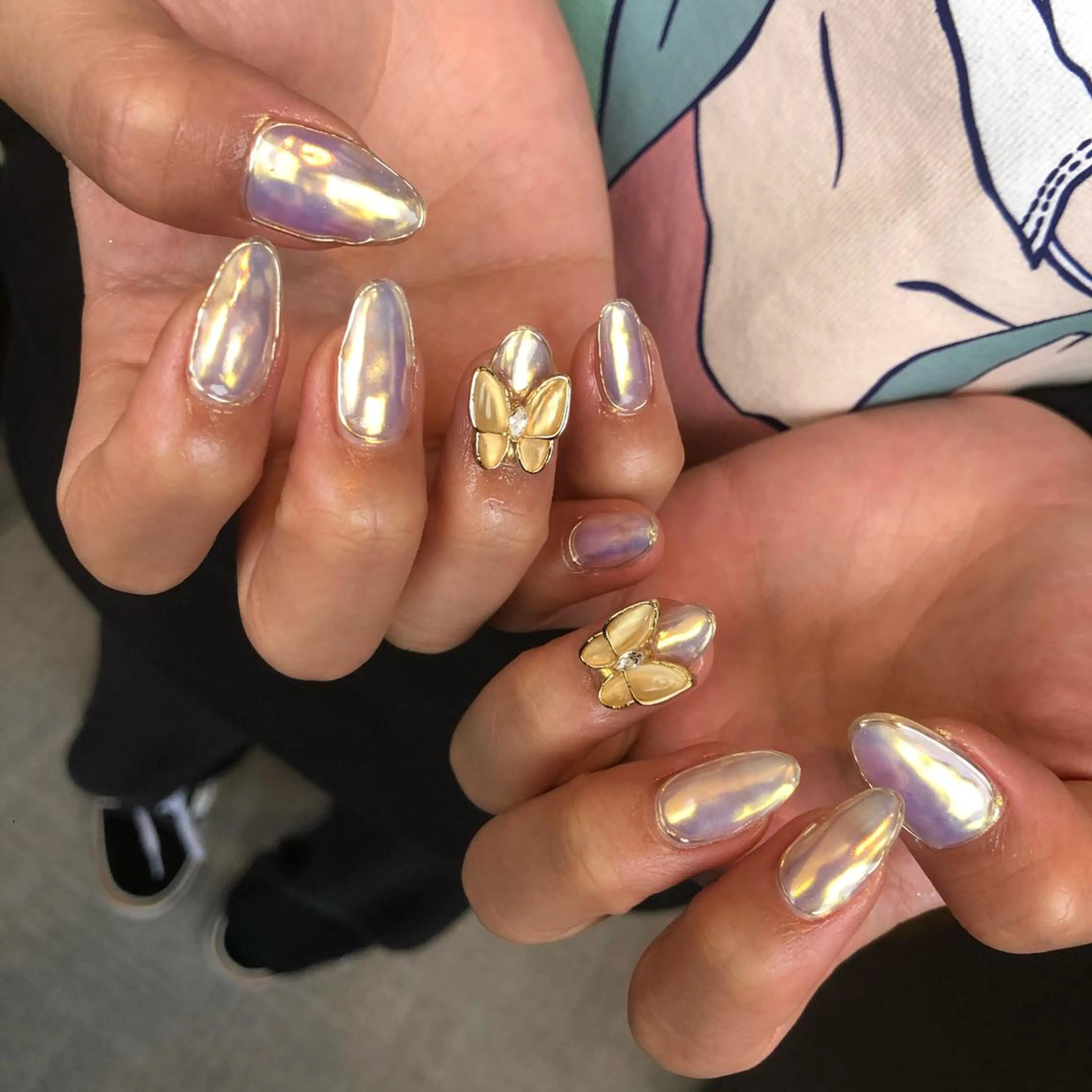 ロング カラー ヘアアレンジ キッズ ネイル マツエク・マツパ 福田 加奈のネイルデザイン