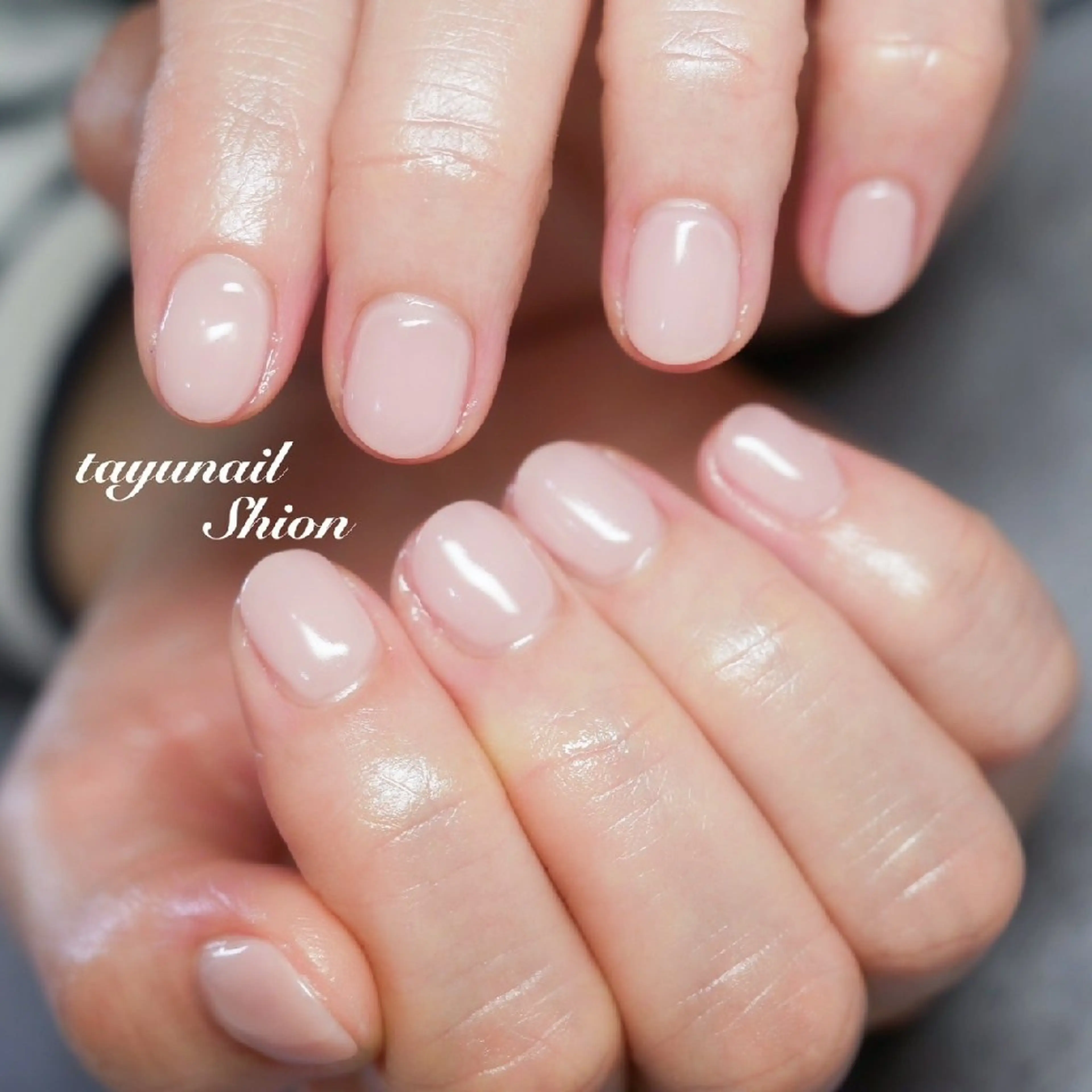 ネイル ジェルネイル ワンカラーネイル パラジェル シンプルネイル 春ネイル ネイルサロン・ネイルスクール　たゆnail所属・ネイルサロン 【たゆnail】のネイルデザイン