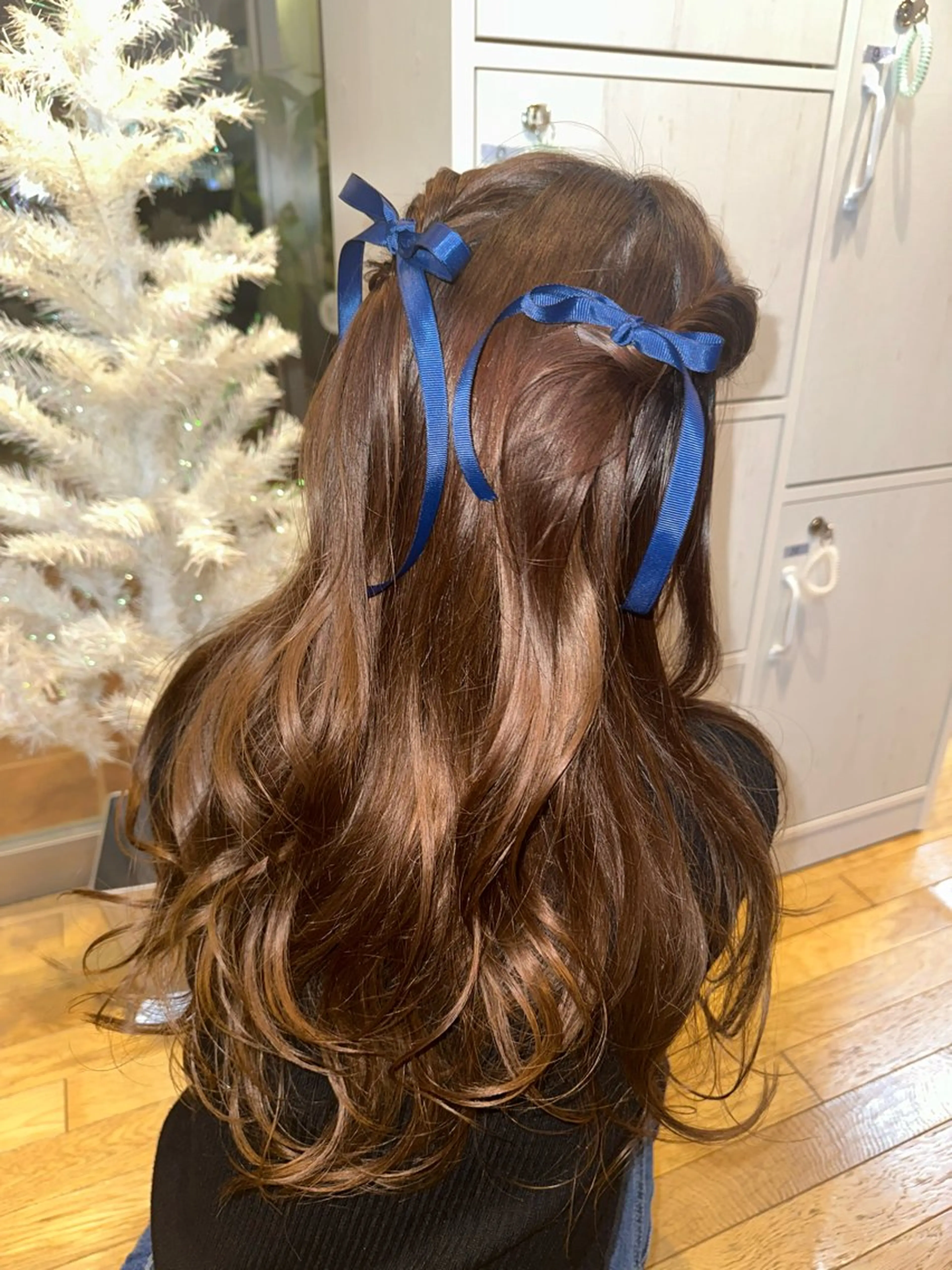 ロング デート クリスマス ヘアカラー ナチュラルカラー/ カラーソムリエ/美夢のヘアスタイル