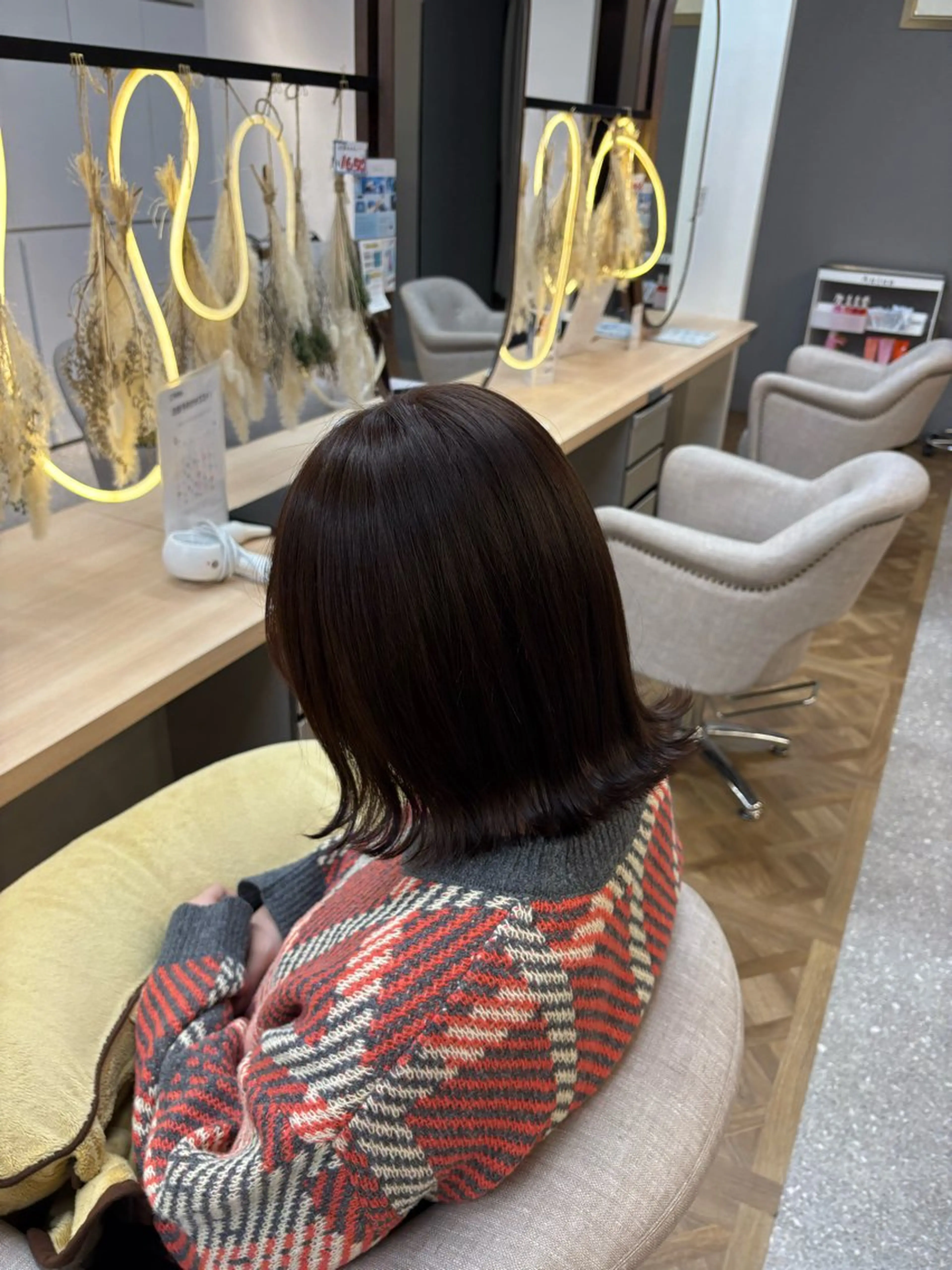 ミディアム カラー ヘアカラー あいり 福岡美容師のヘアスタイル