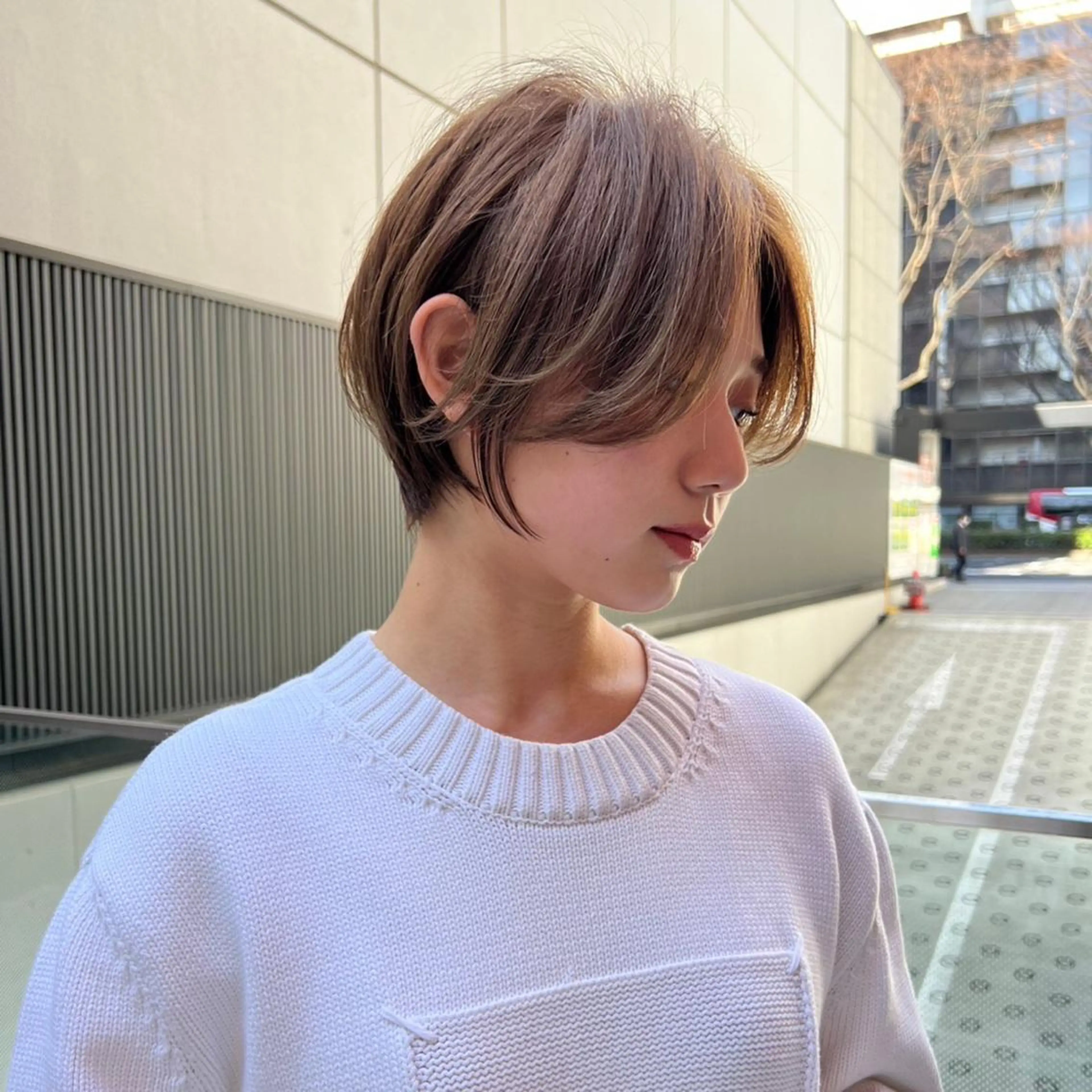 ショート 髪質改善 ANFINI所属・ボブ・レイヤー 田中 励也のヘアスタイル