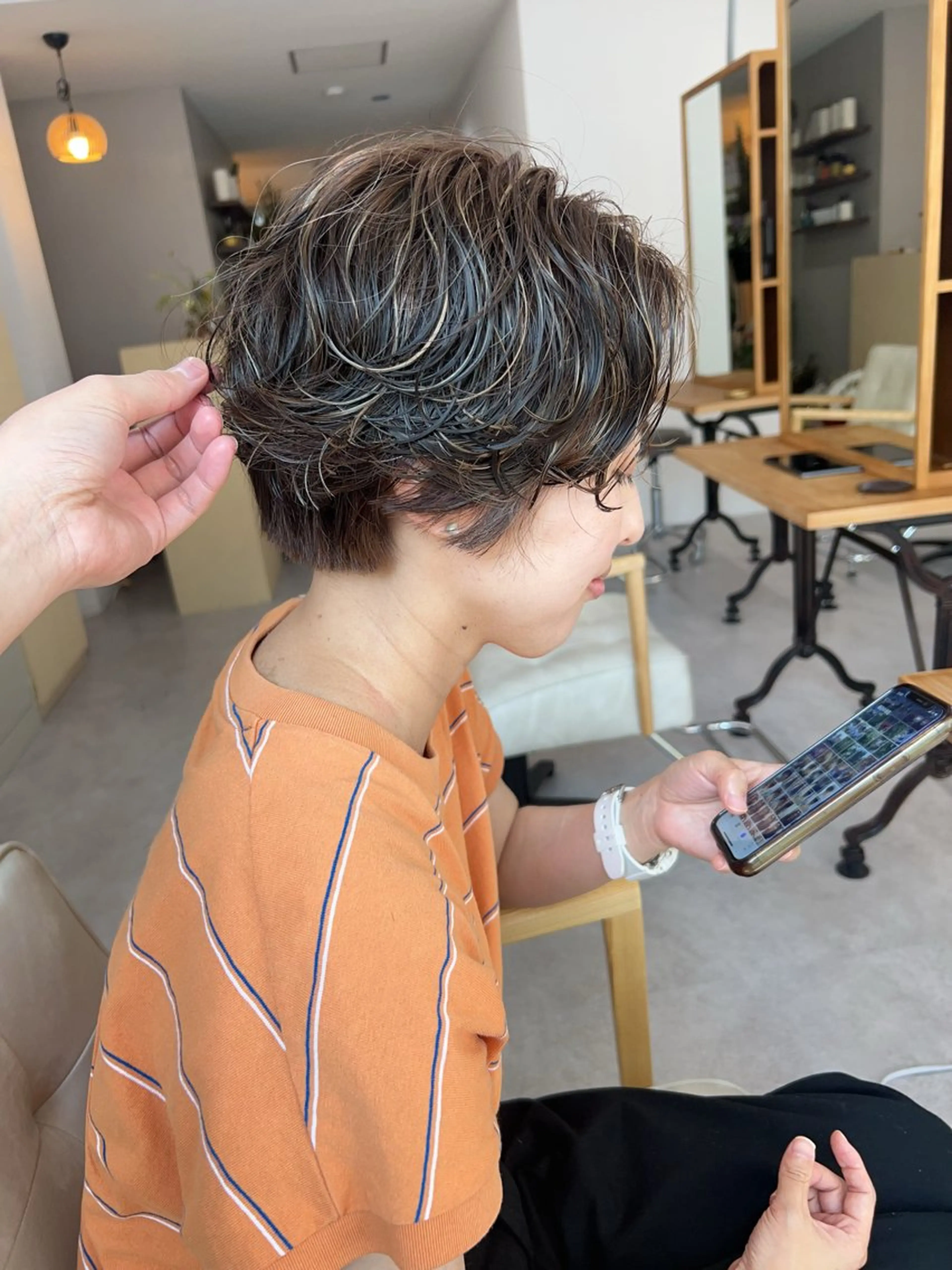 ショート カラー パーマ カット ヘアカラー トリートメント 韓国レイヤー/ハイ トーン/優太のヘアスタイル