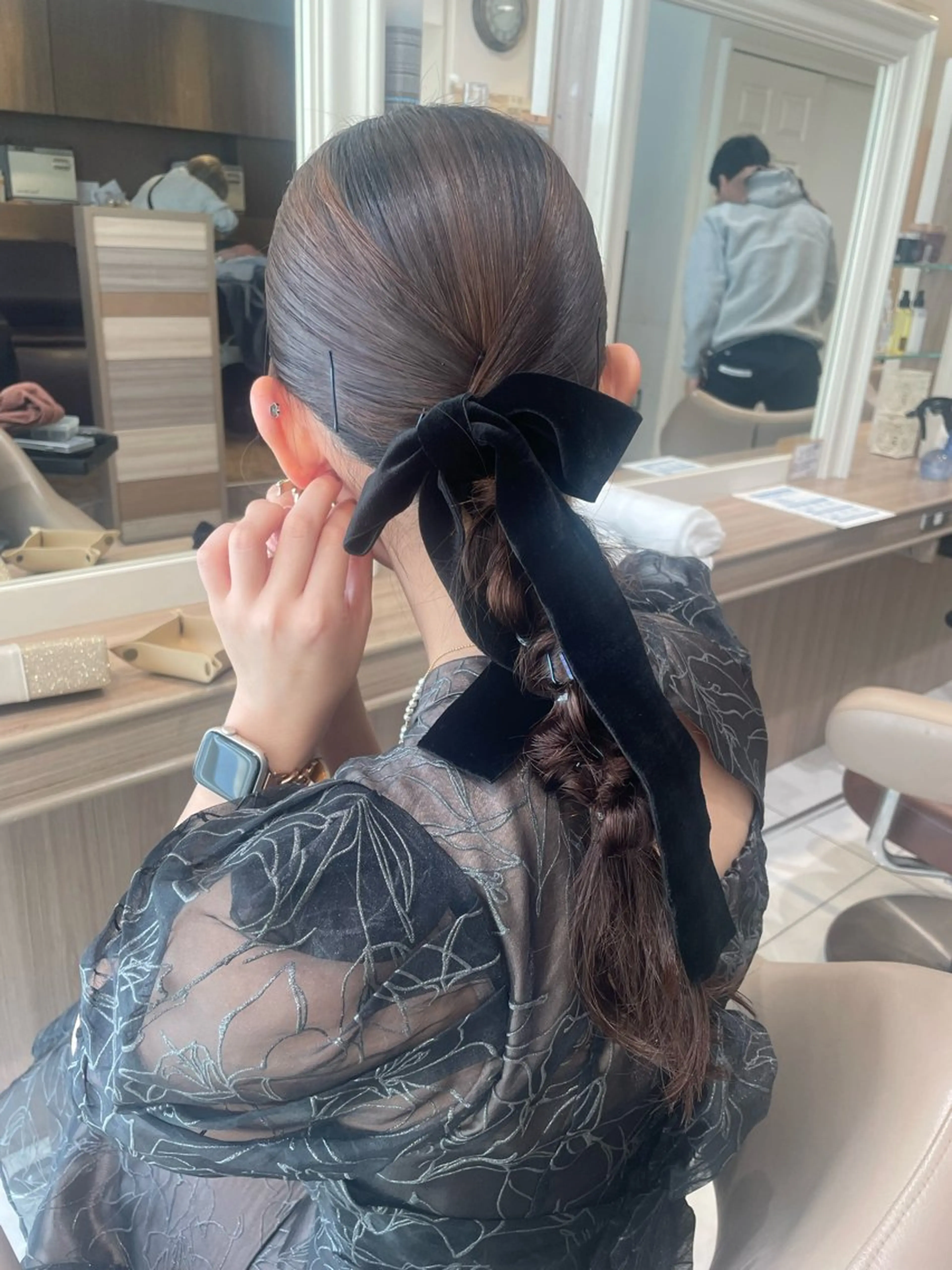 ロング ヘアアレンジ ヘアセット 韓国ヘアメイク🎀/ 縮毛矯正✨山本媛香のヘアスタイル