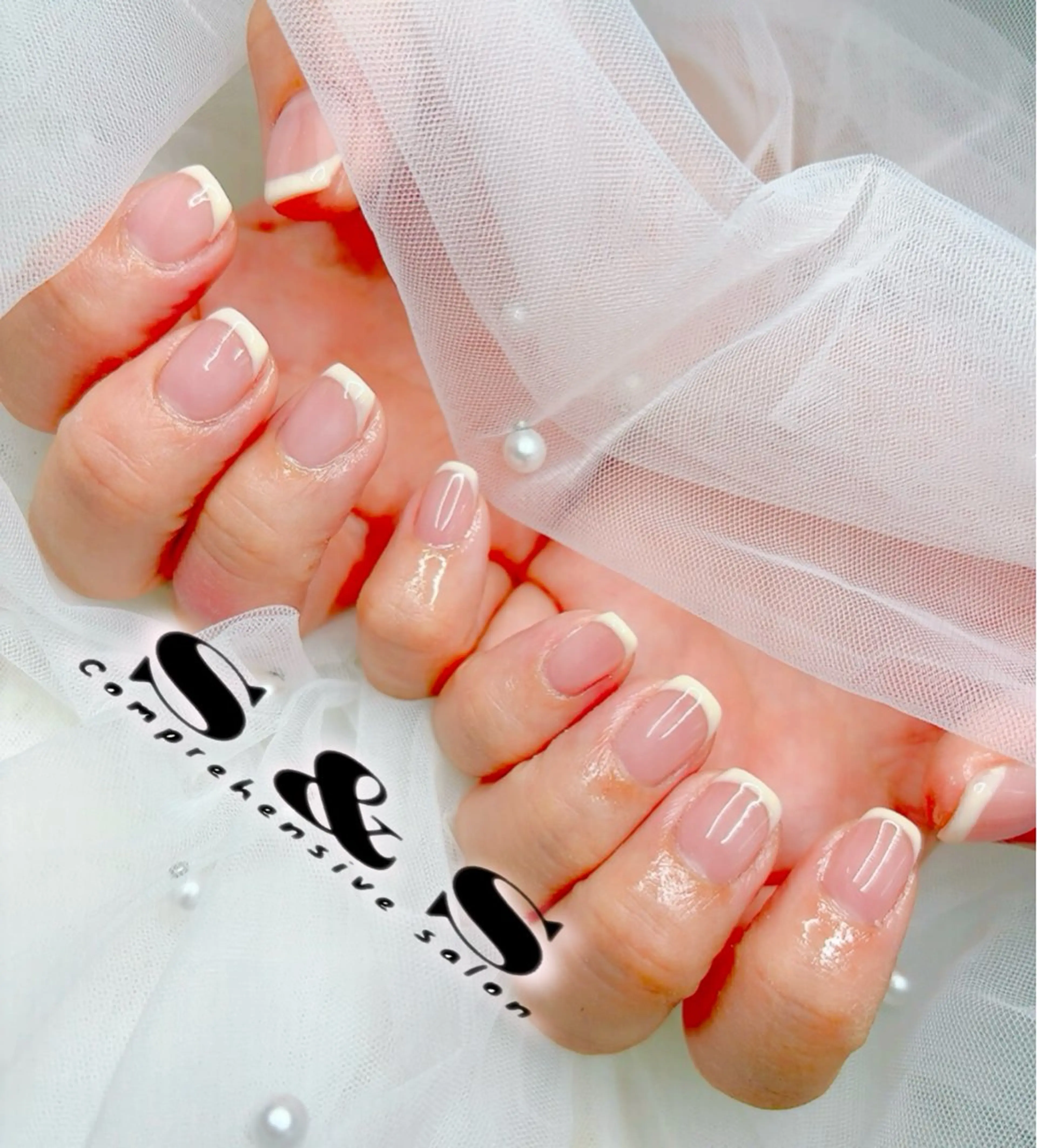 ネイル 長さ出し フレンチネイル メンズネイル 持ち込み S&S 村田小百合のネイルデザイン