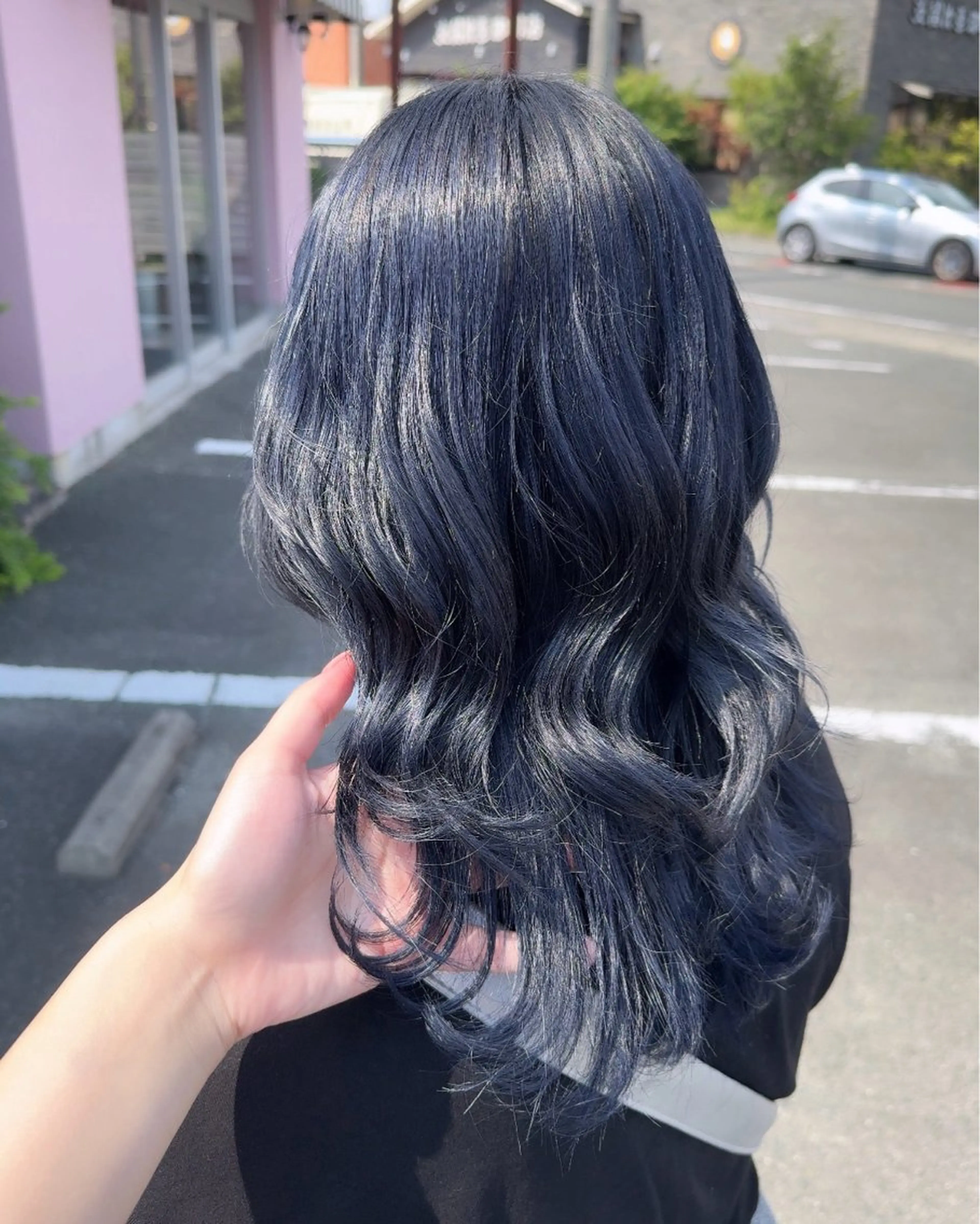 ロング カラー なつき/ 艶カラー/縮毛矯正のヘアスタイル