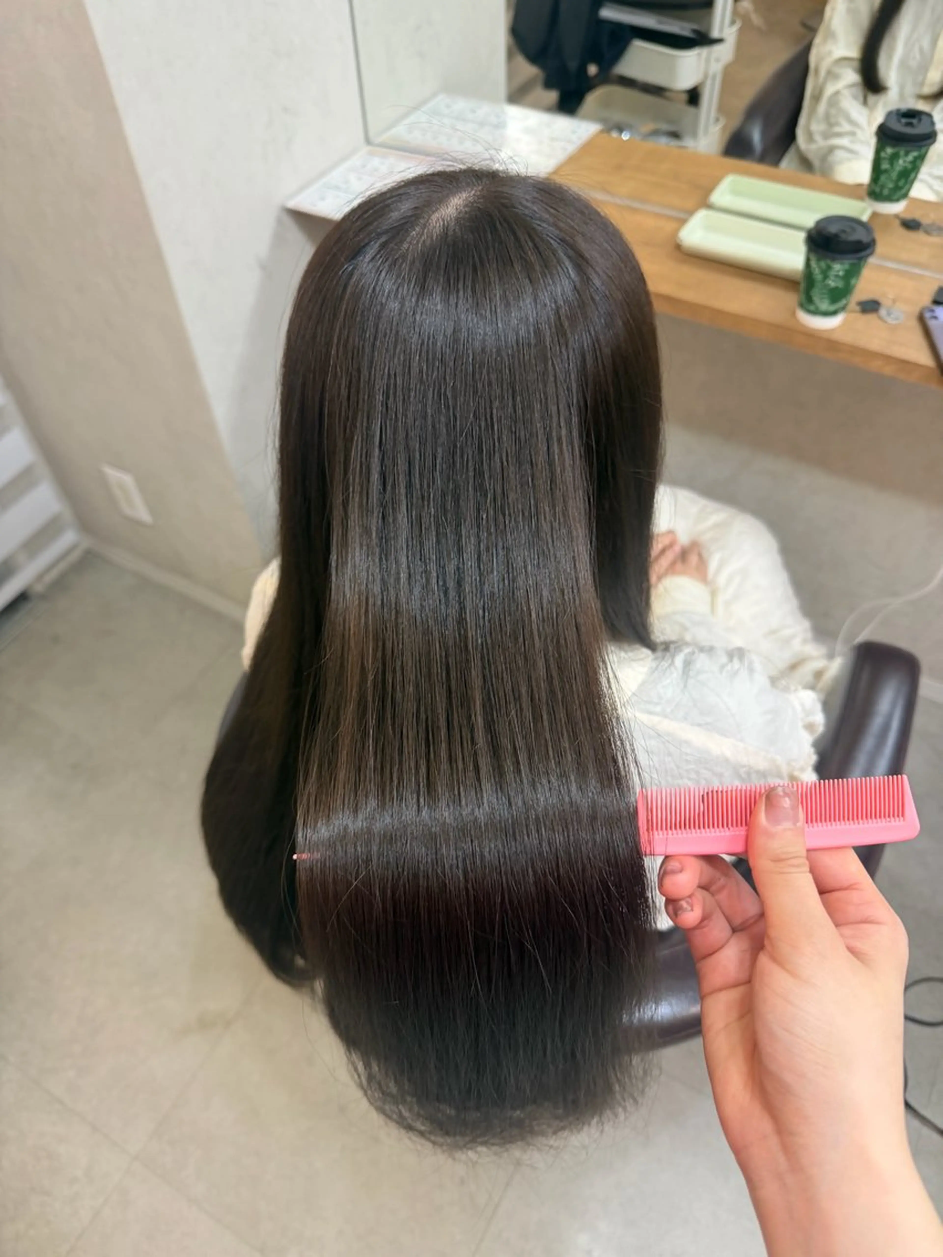 ロング カラー カット ヘアカラー トリートメント 🎀Maho🎀ボブ × 髪質改善のヘアスタイル