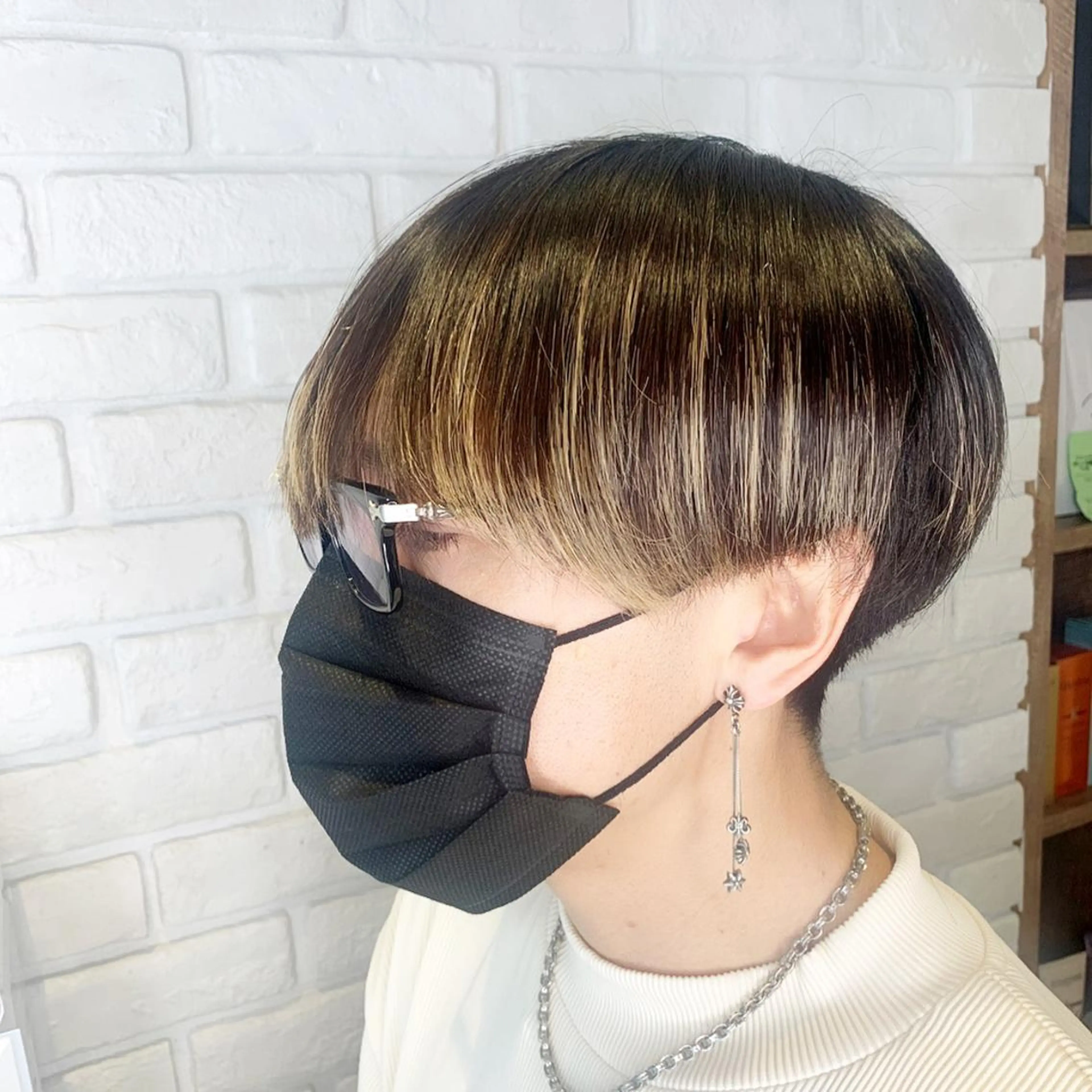 パーマ ヘアアレンジ メンズ 髪質改善/縮毛矯正 艶カラー/珠聡のヘアスタイル