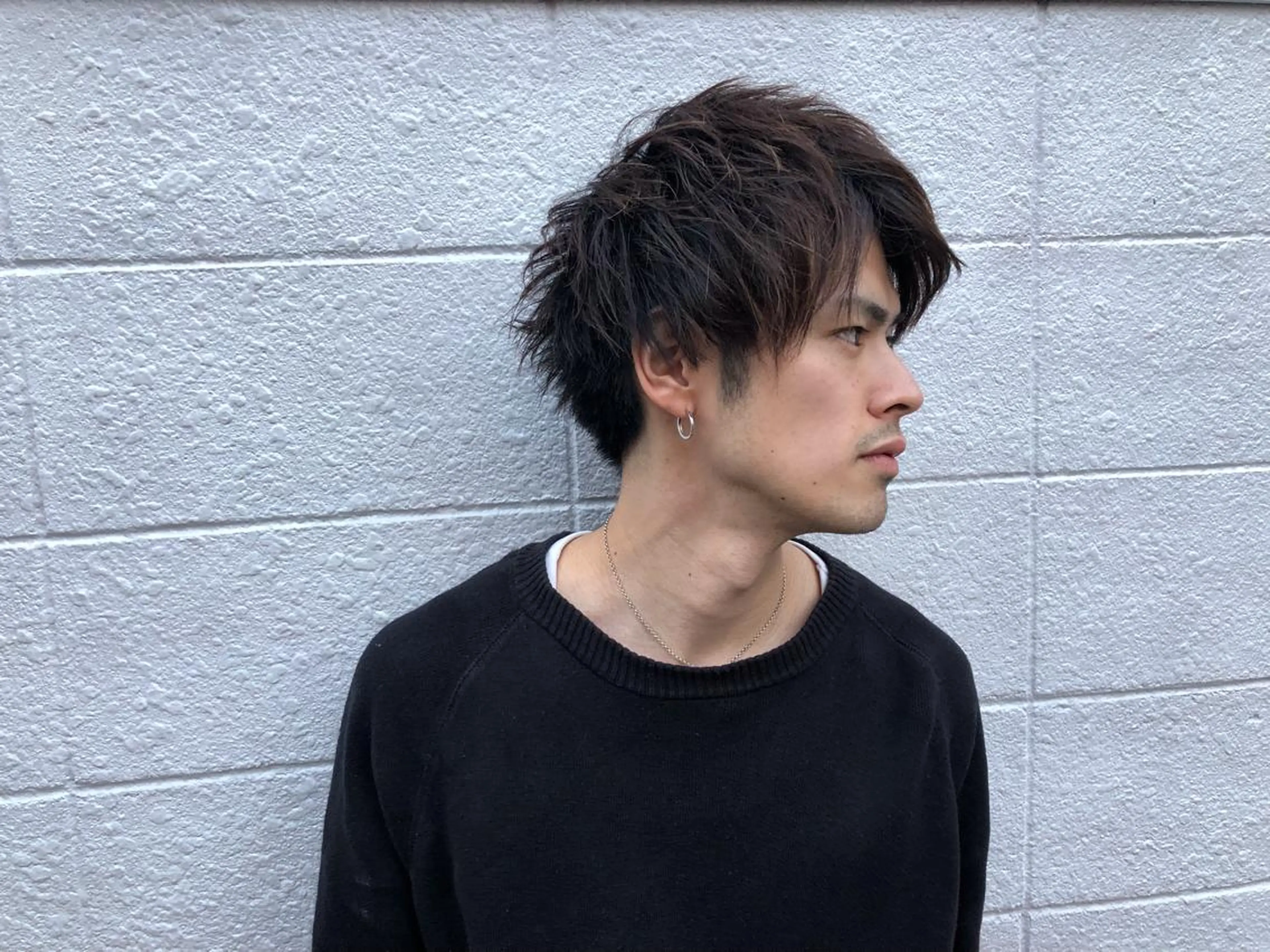 ショート カラー パーマ メンズ カット ヘッドスパ JUNTA 梅田茶屋町のヘアスタイル