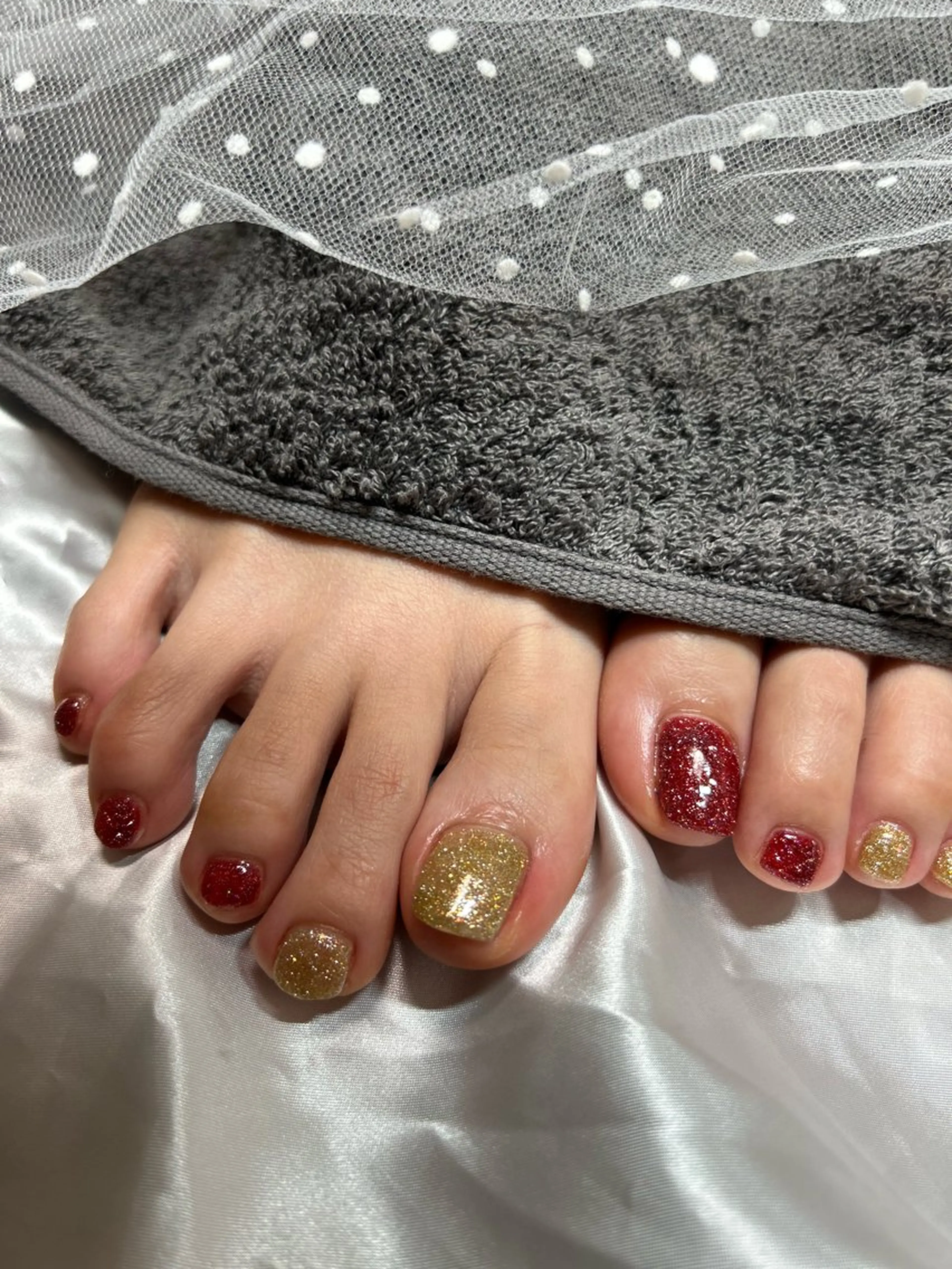 ネイル フラッシュネイル フットネイル Bell Nailのネイルデザイン