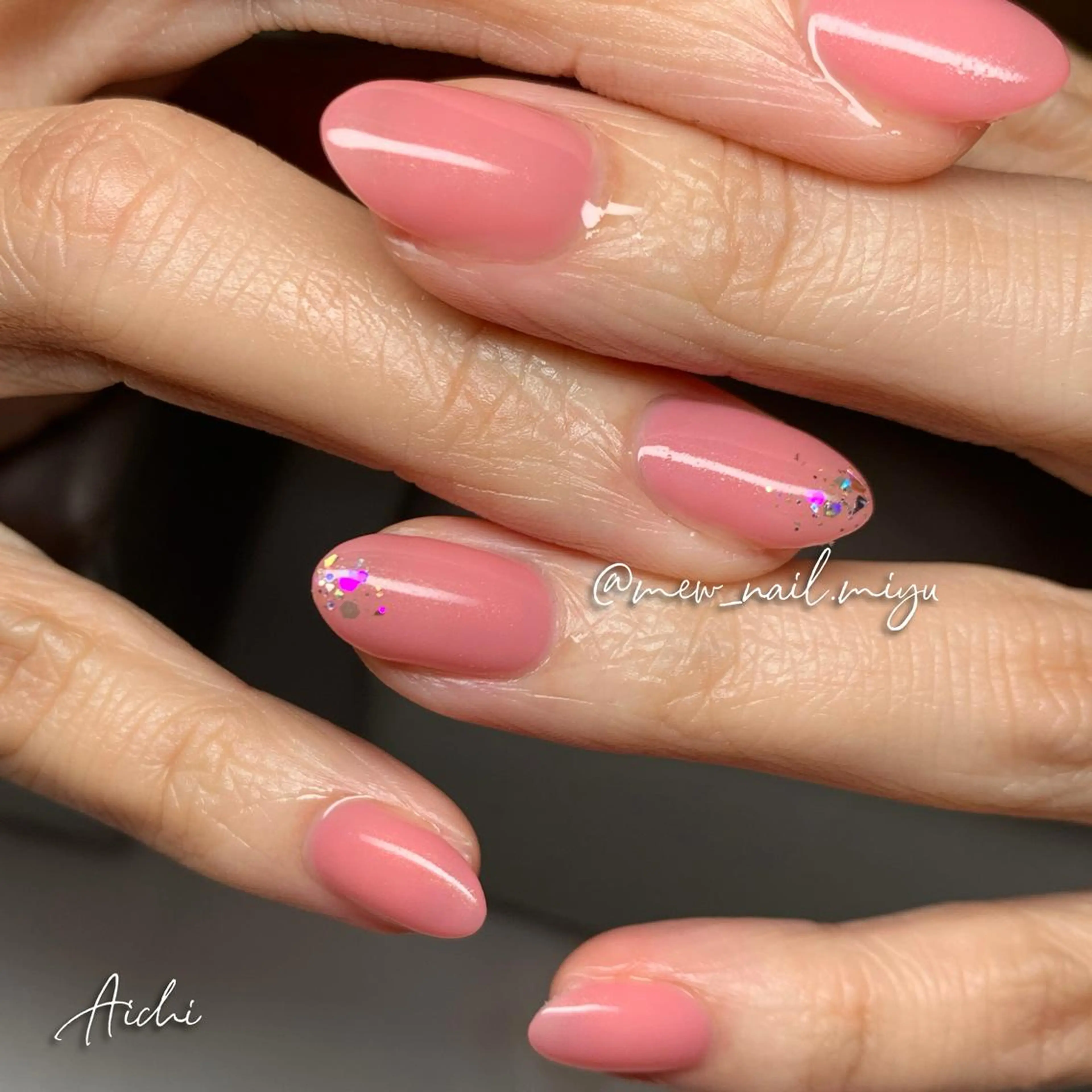 ネイル ラメ(グリッター) ハンドネイル miyu ☺︎のネイルデザイン