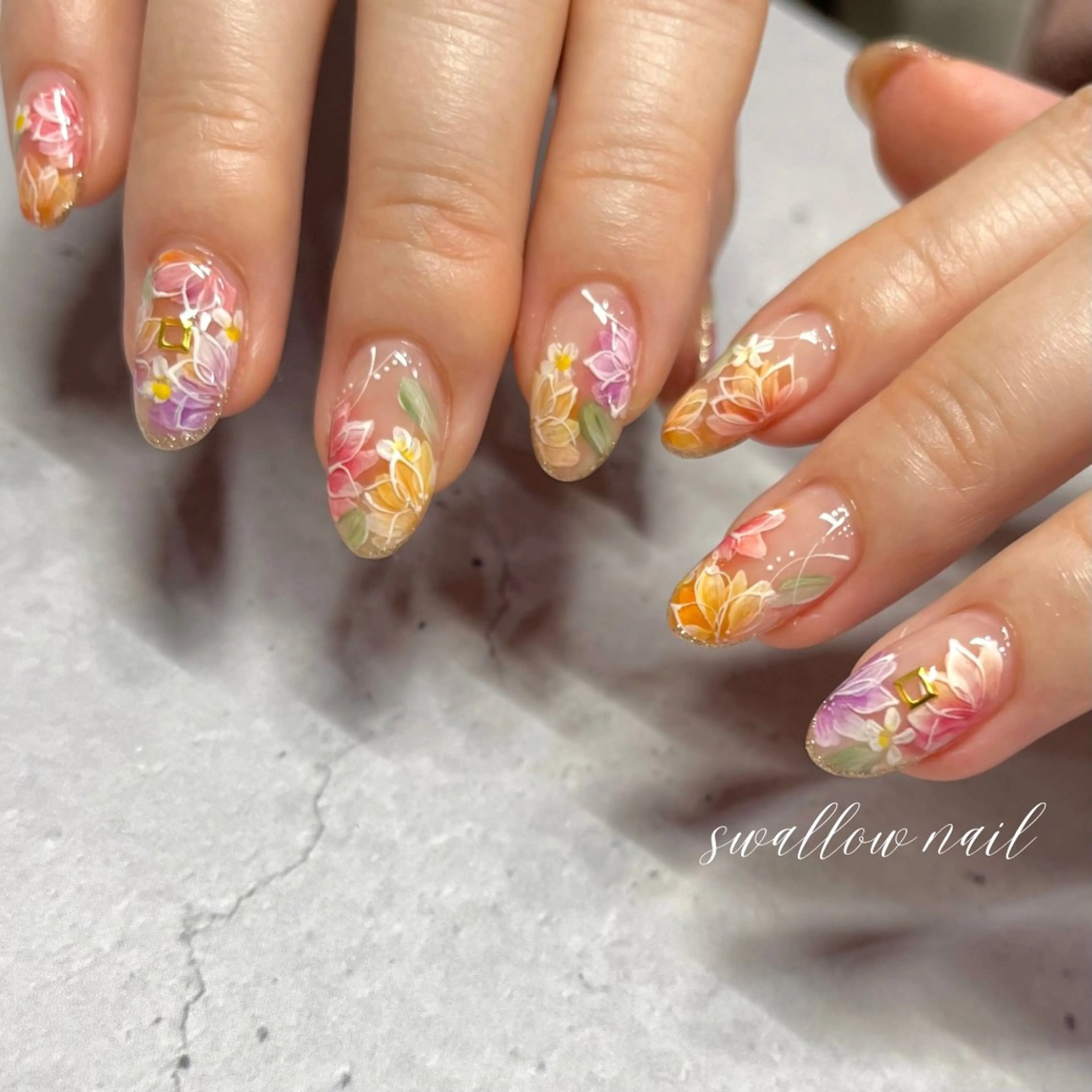 ネイル ハンドネイル swallow nail所属・スワローネイル misatoのネイルデザイン