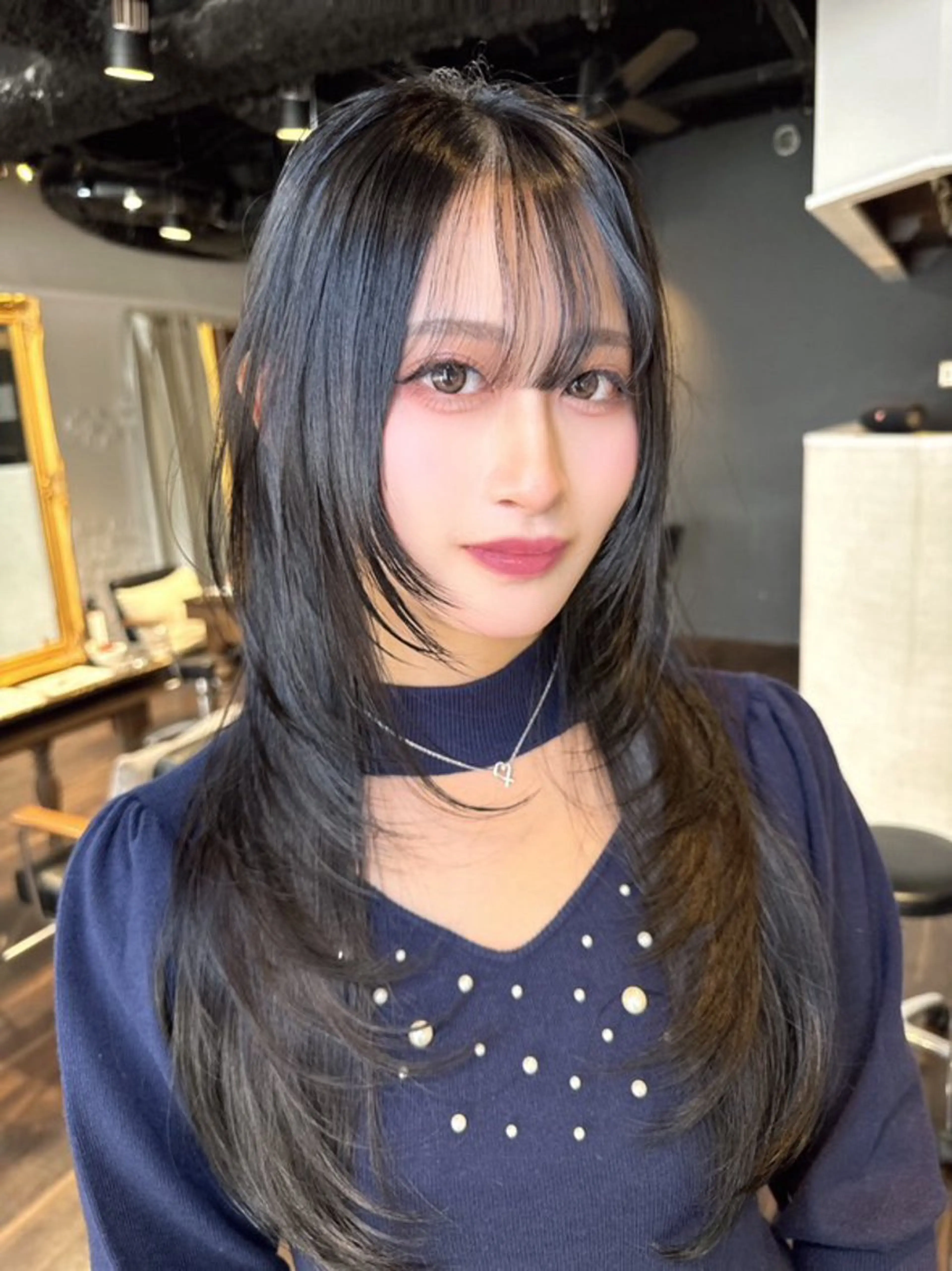 ロング カラー カット ヘアカラー トリートメント ワンホンヘア ケラチン/Kaitoのヘアスタイル