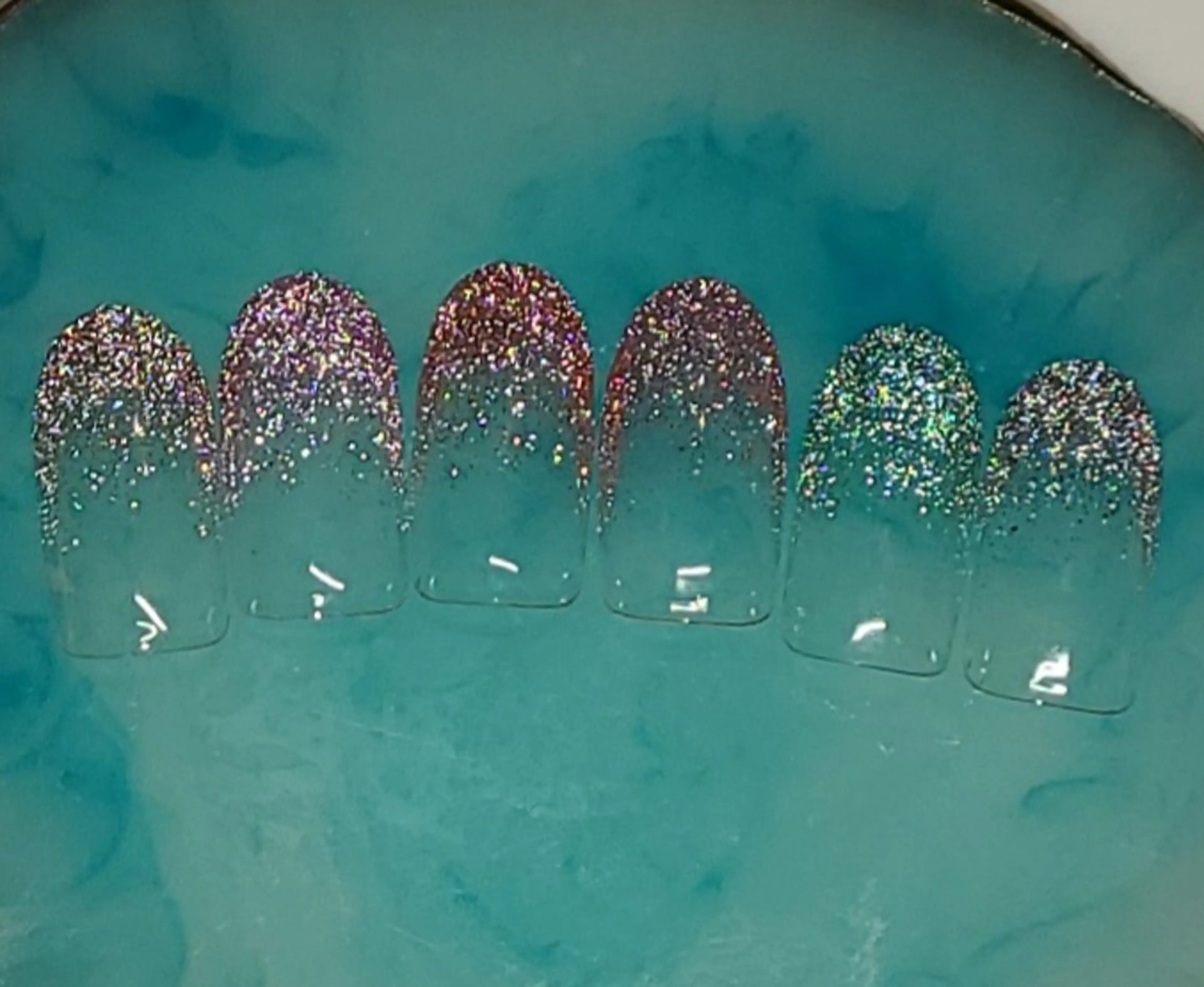 フラッシュグラデーションネイル(オフなし)の写真