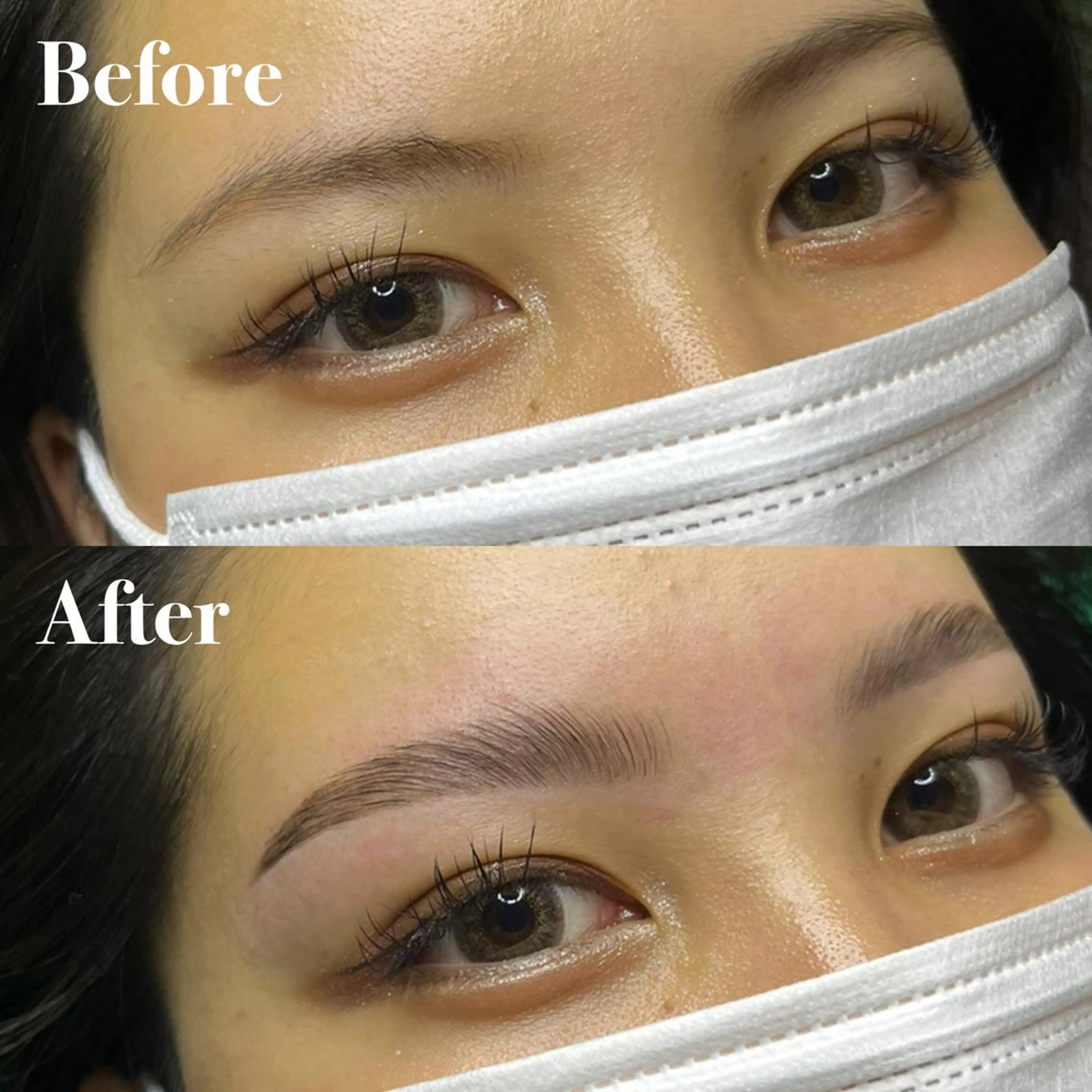 アイブロウ ハリウッドブロウリフト 眉毛と韓国肌質改善 サロン　和泉府中のエステ・リラクイメージ