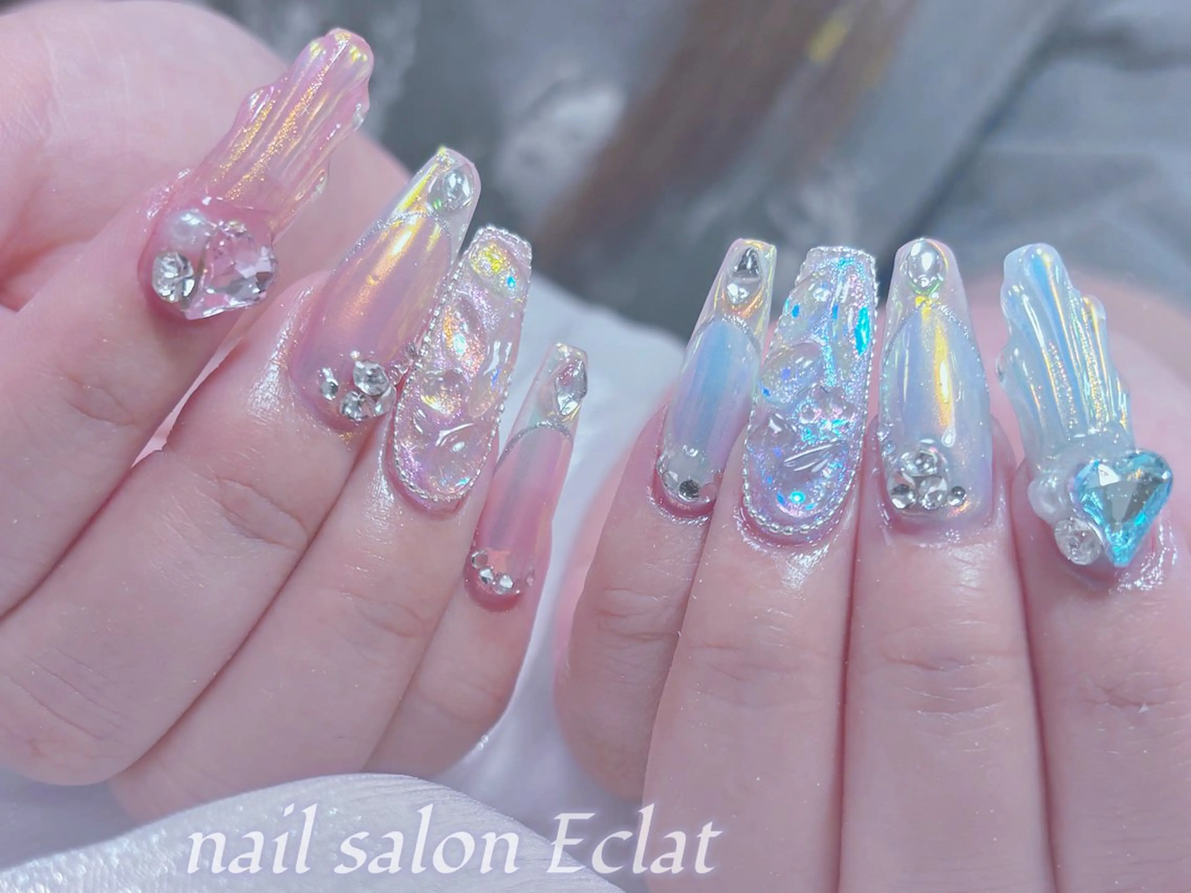 ネイル ハンドネイル ネイルサロンエクラ 🫧Shizukaのネイルデザイン
