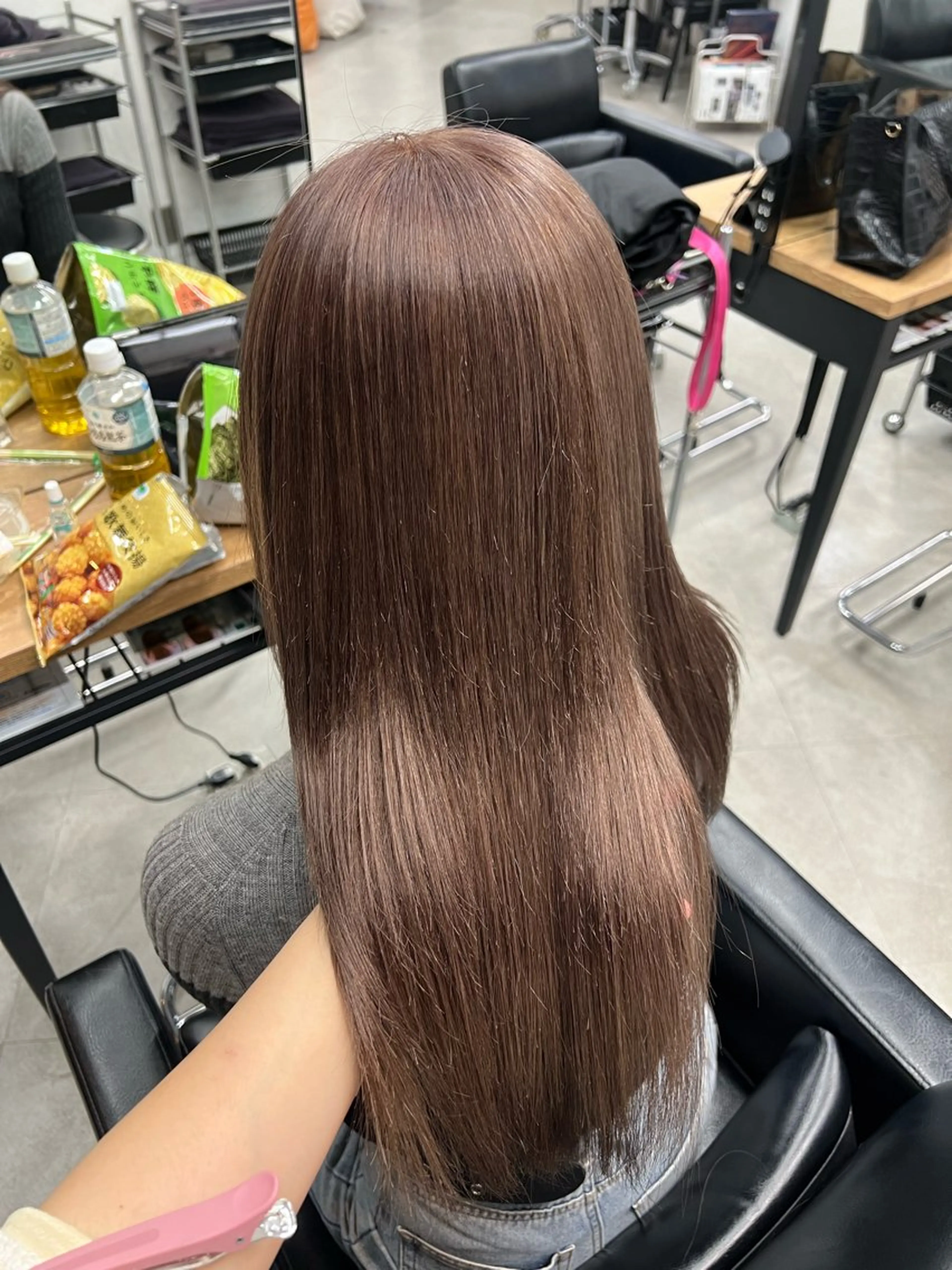 セミロング 暖色カラー/レイヤー カット☁️MEI☁️のヘアスタイル