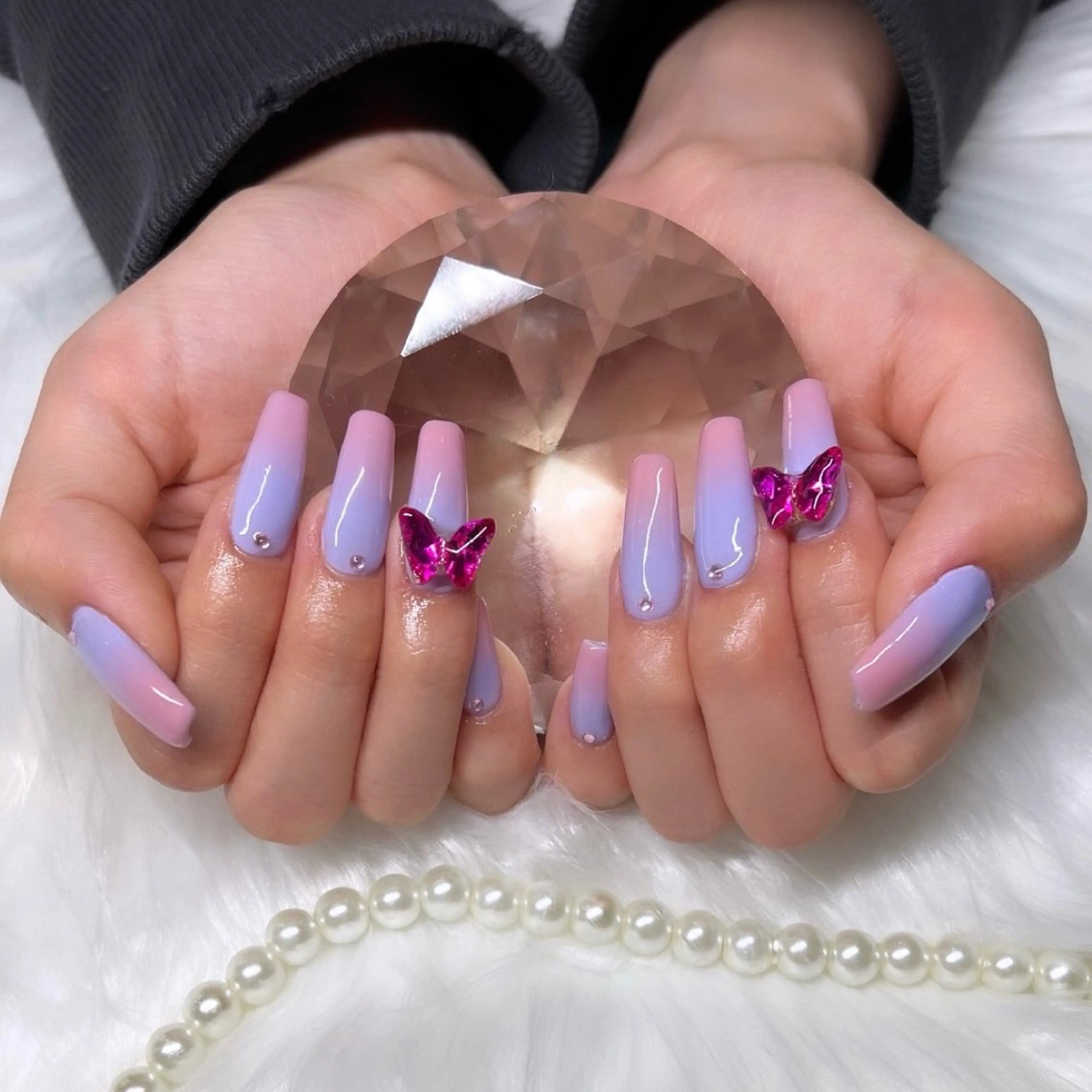 ネイル グラデーション 春ネイル ハンドネイル Kobayashi Komugiのネイルデザイン