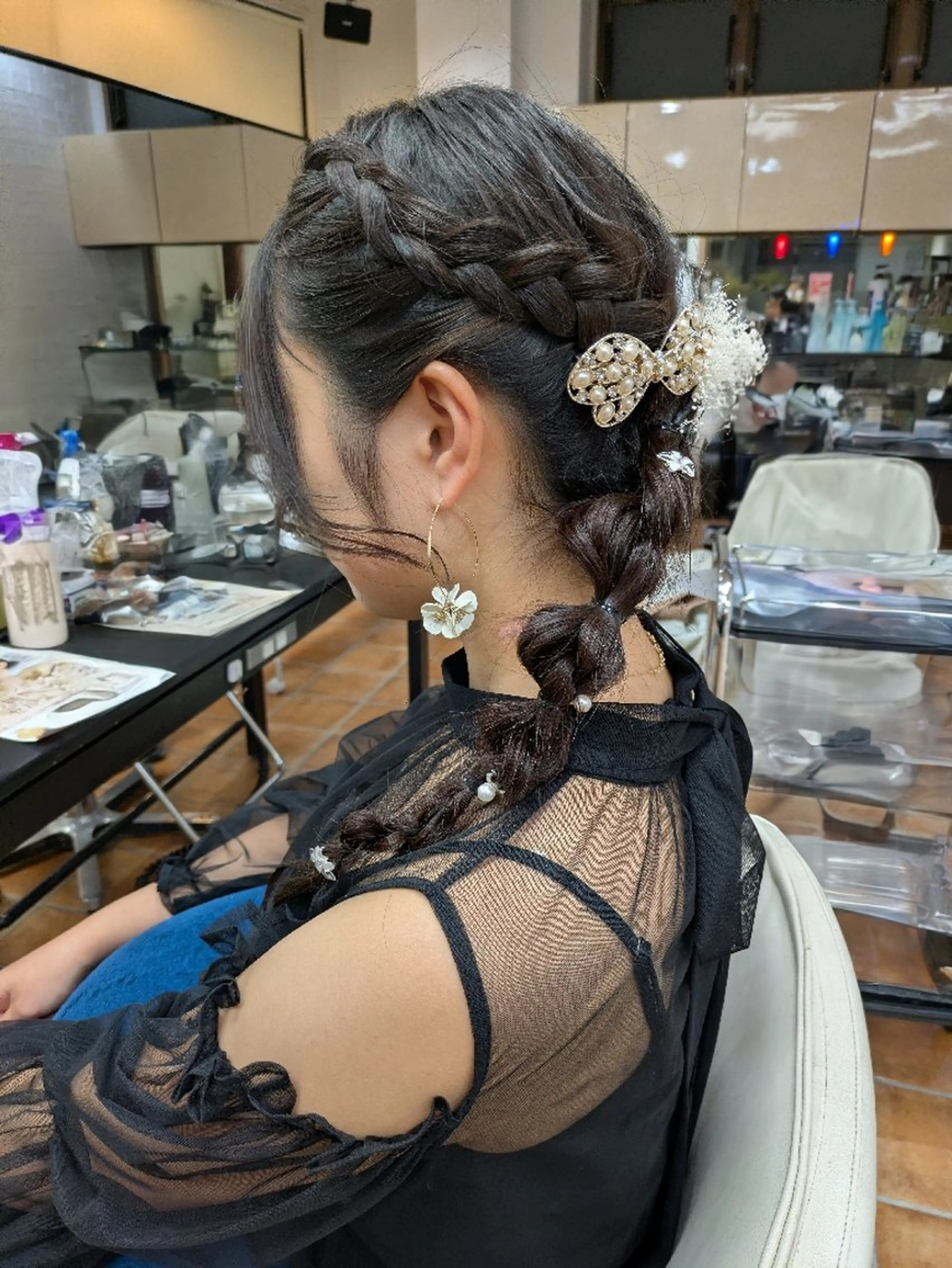 ヘアアレンジ 大人女性カット/ヘア セット✨️片本🌸のヘアスタイル