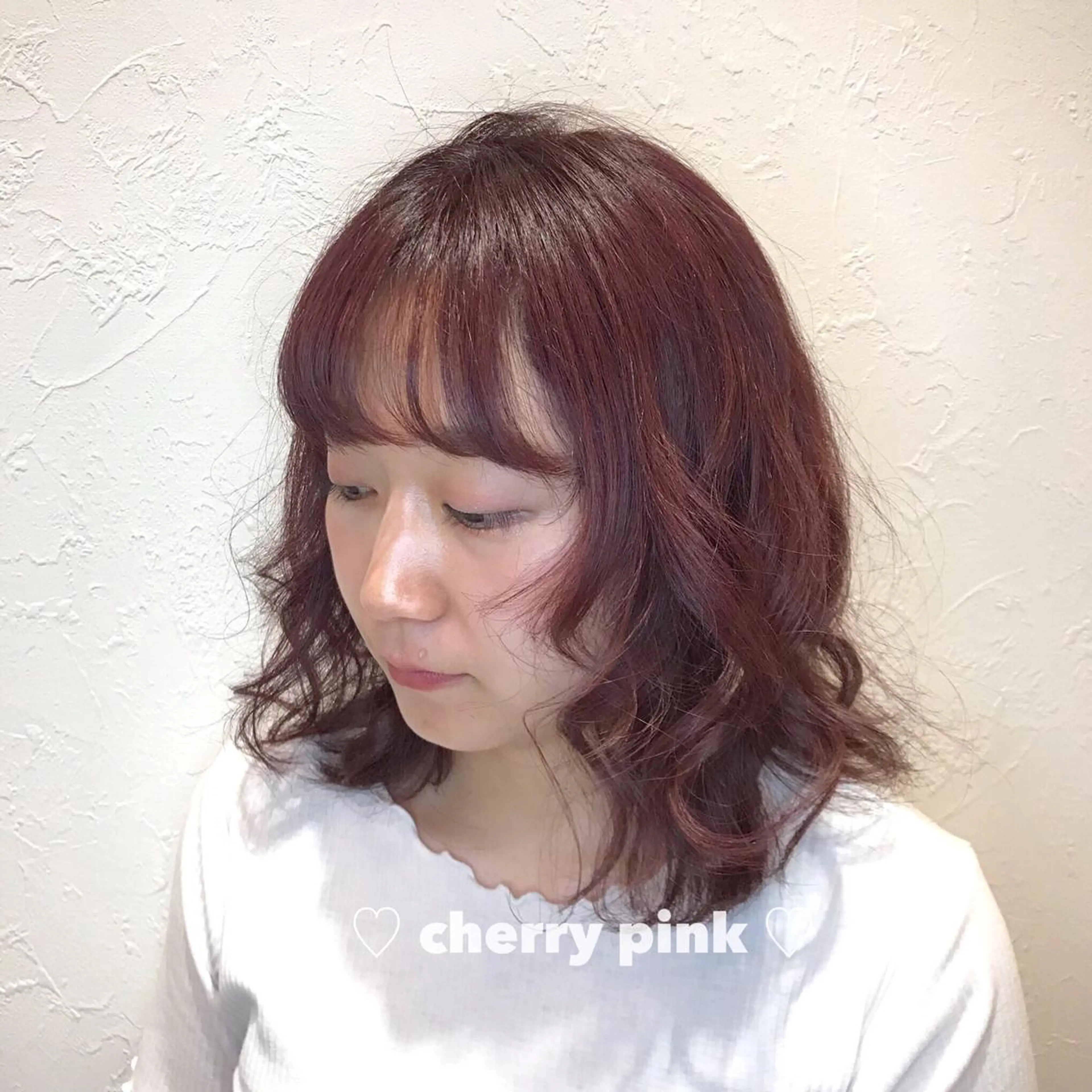ミディアム ブリーチなしカラー ダブルカラーエクステのヘアスタイル