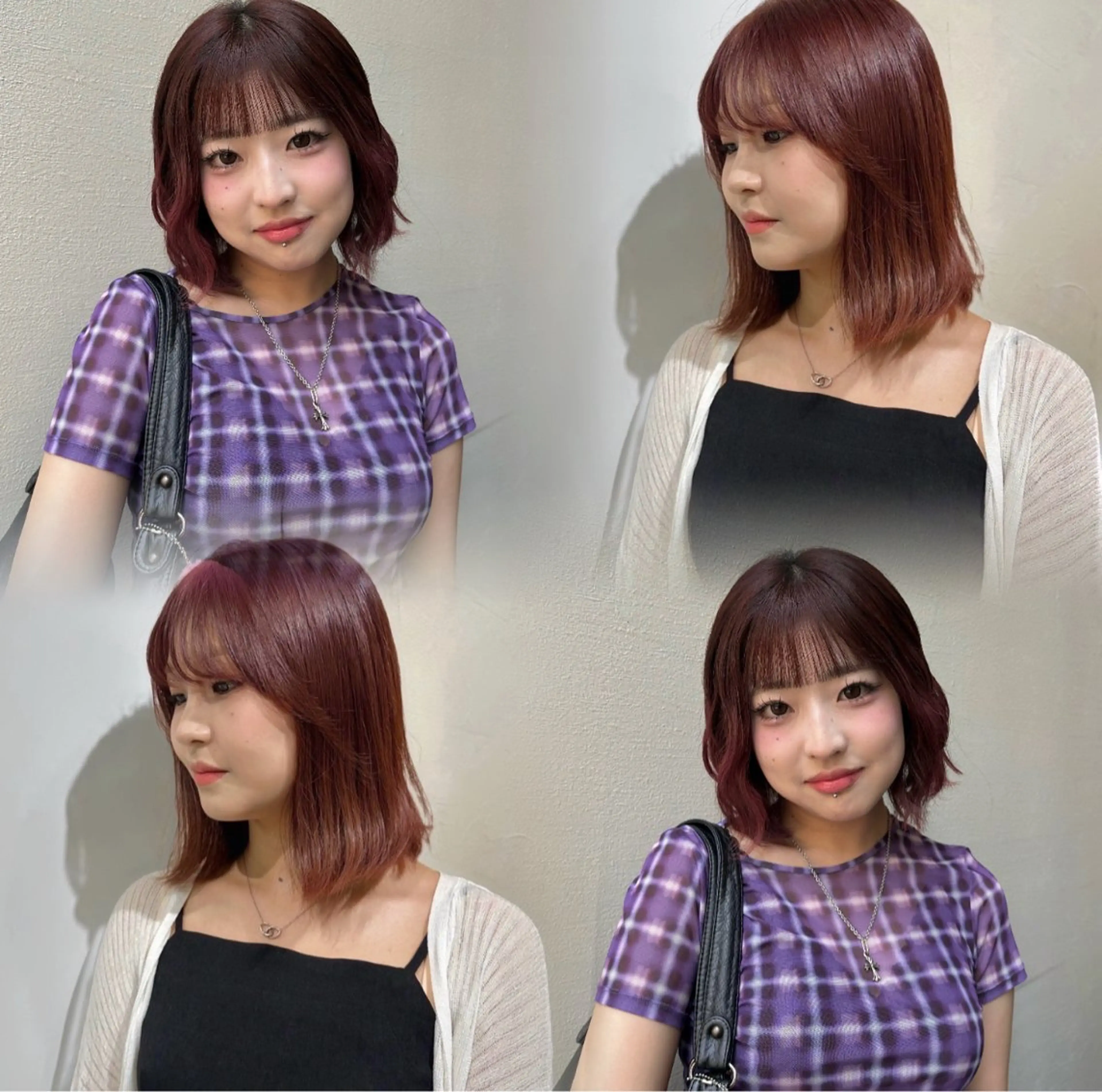 ミディアム カラー aoi / 透明感カラーのヘアスタイル