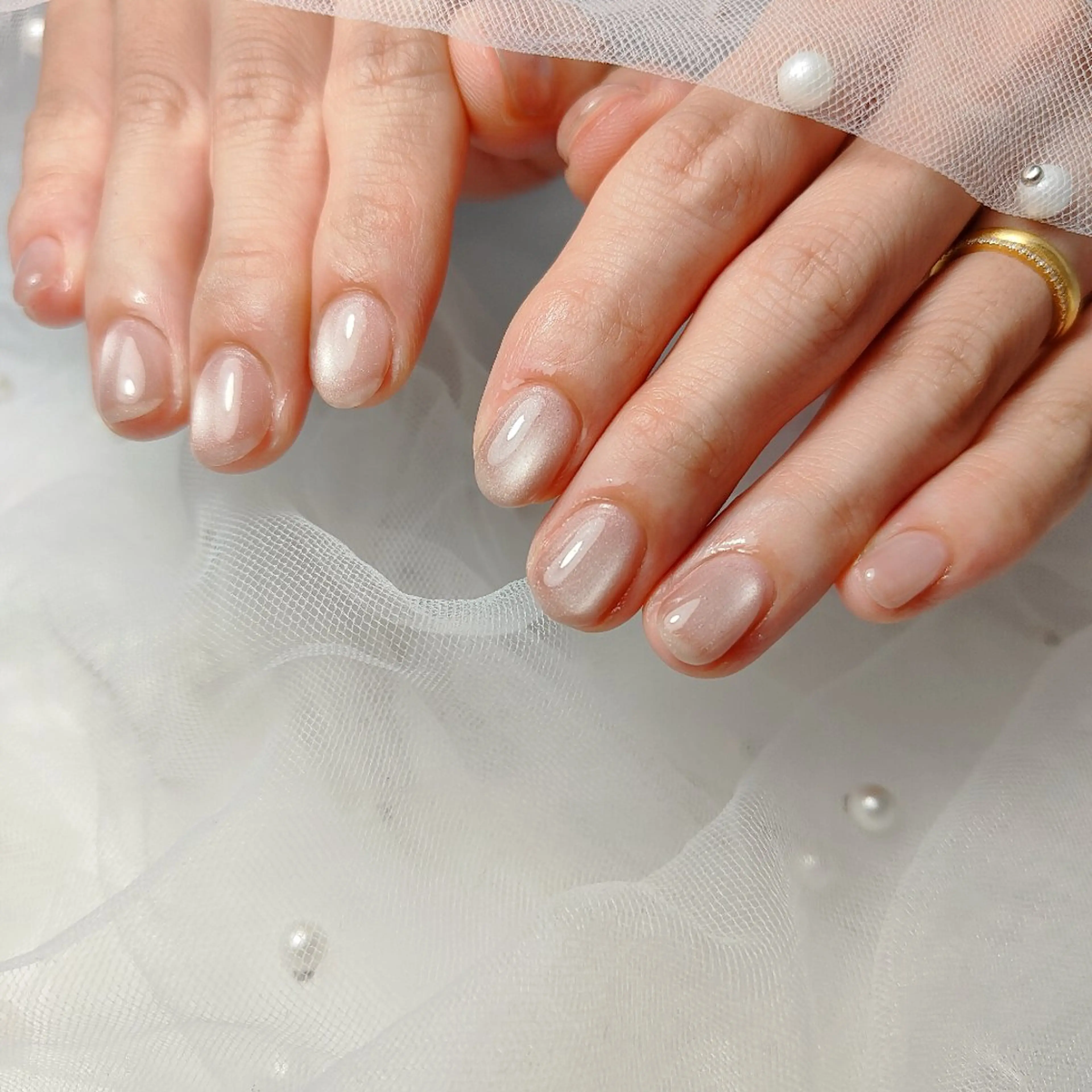 ネイル マグネットネイル ハンドネイル CLEAR NAILのネイルデザイン
