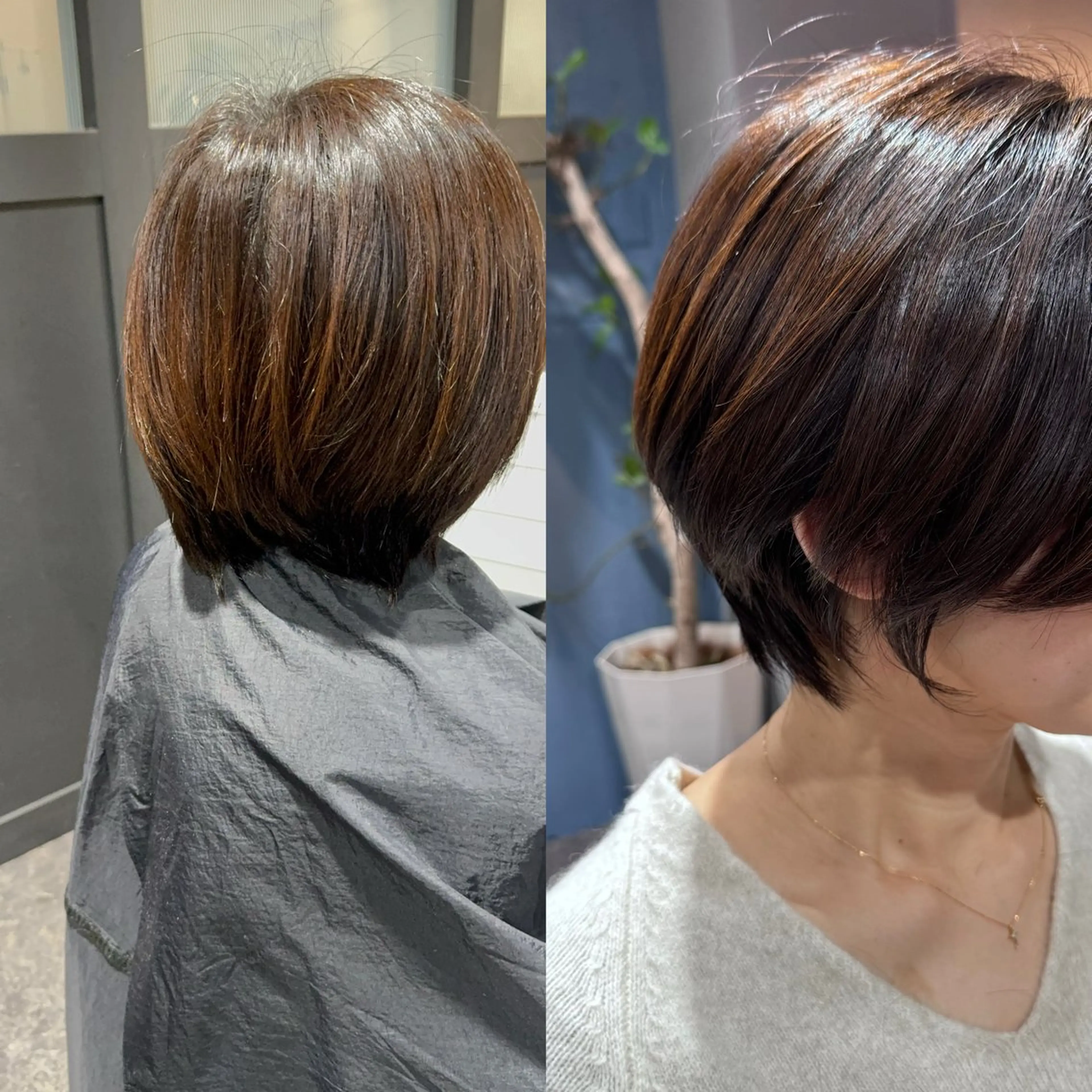 ショート カラー ブリーチ イルミナカラー 髪質改善 ショートヘア 縮毛矯正 カット ヘアカラー トリートメント OAK 中目黒のヘアスタイル