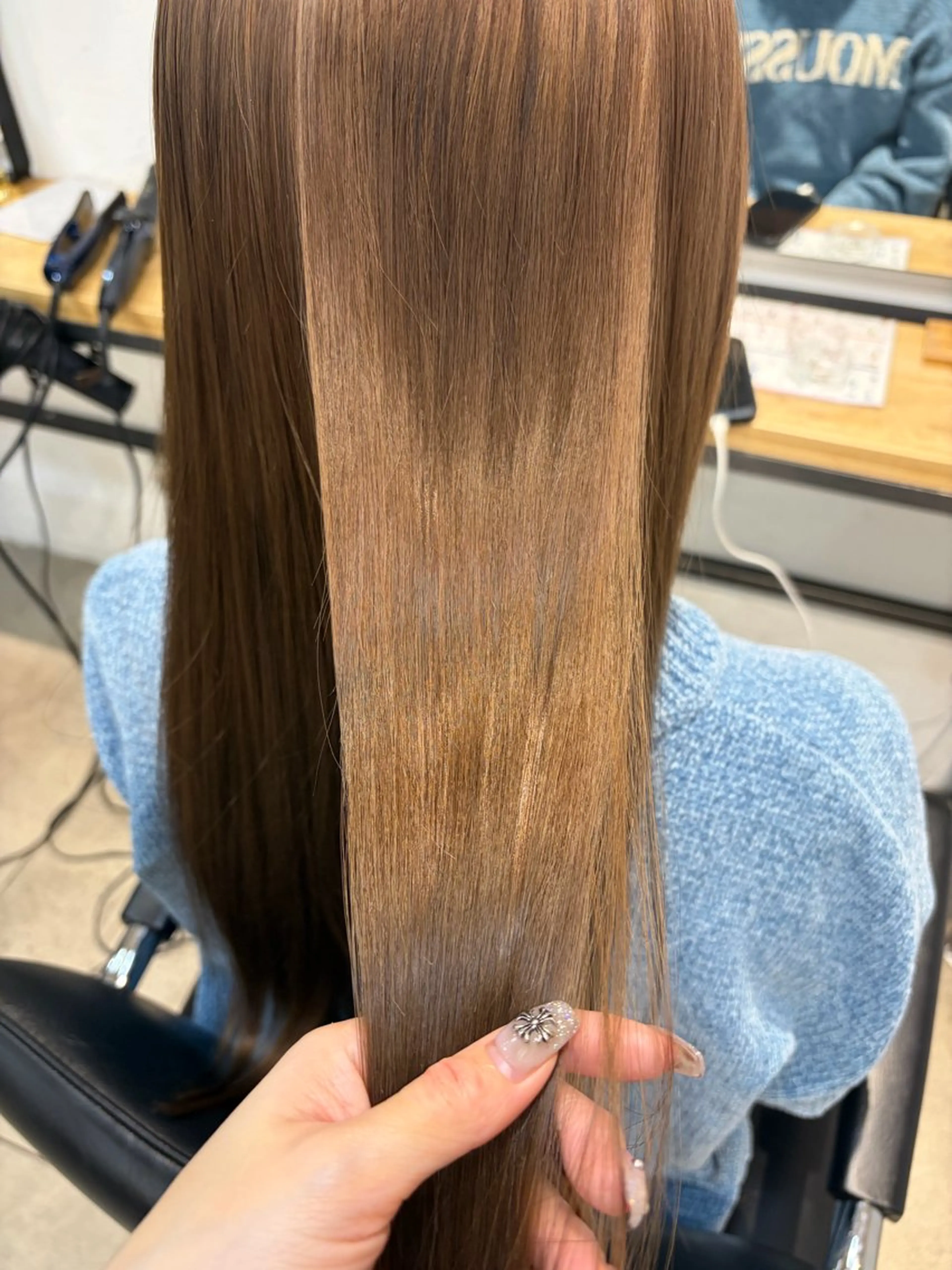 ロング カラー ハイトーンカラー ヘアカラー 🌙suwa🌙 /赤み消し×透明感のヘアスタイル