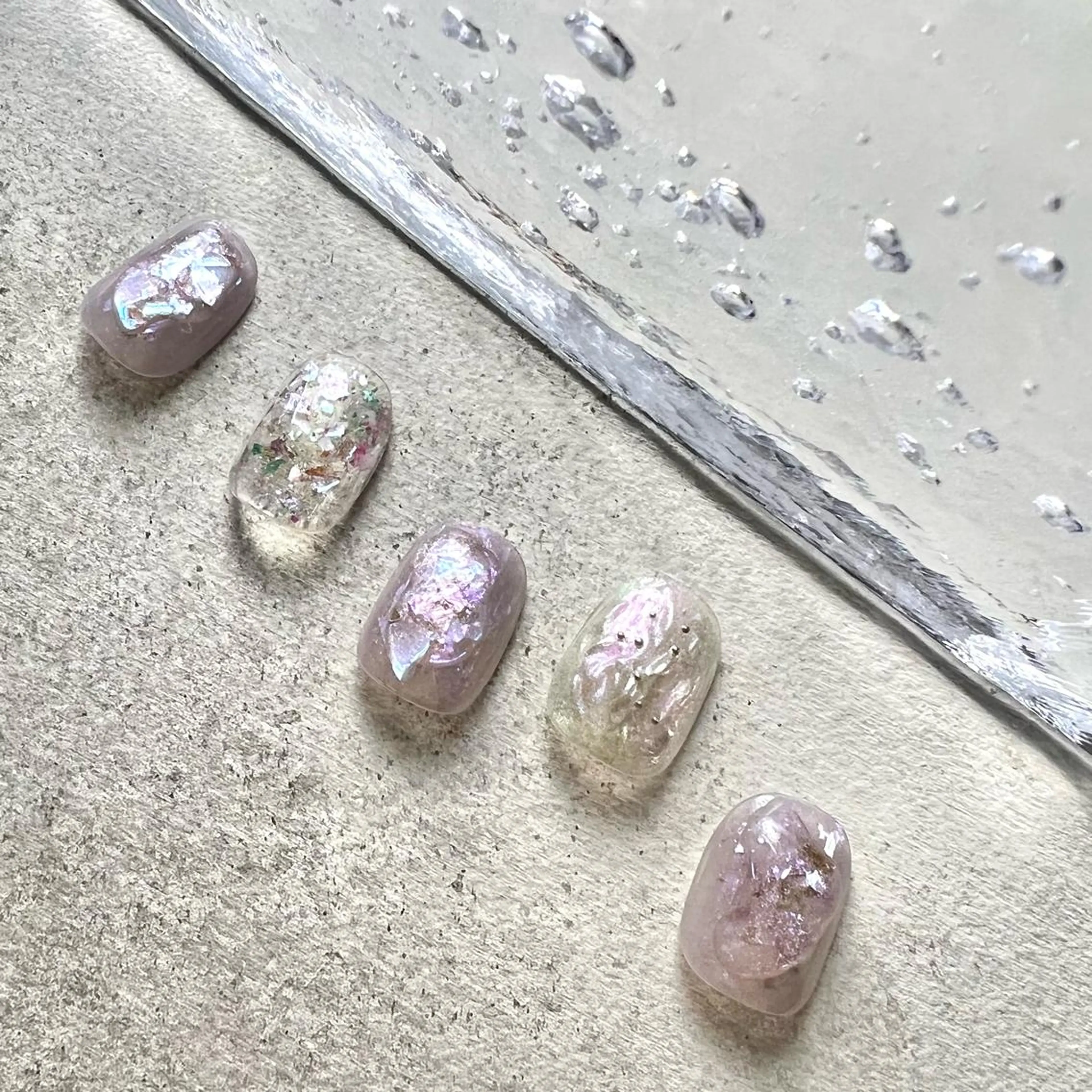 ネイル ニュアンスネイル ショートネイル gemickle nailのネイルデザイン