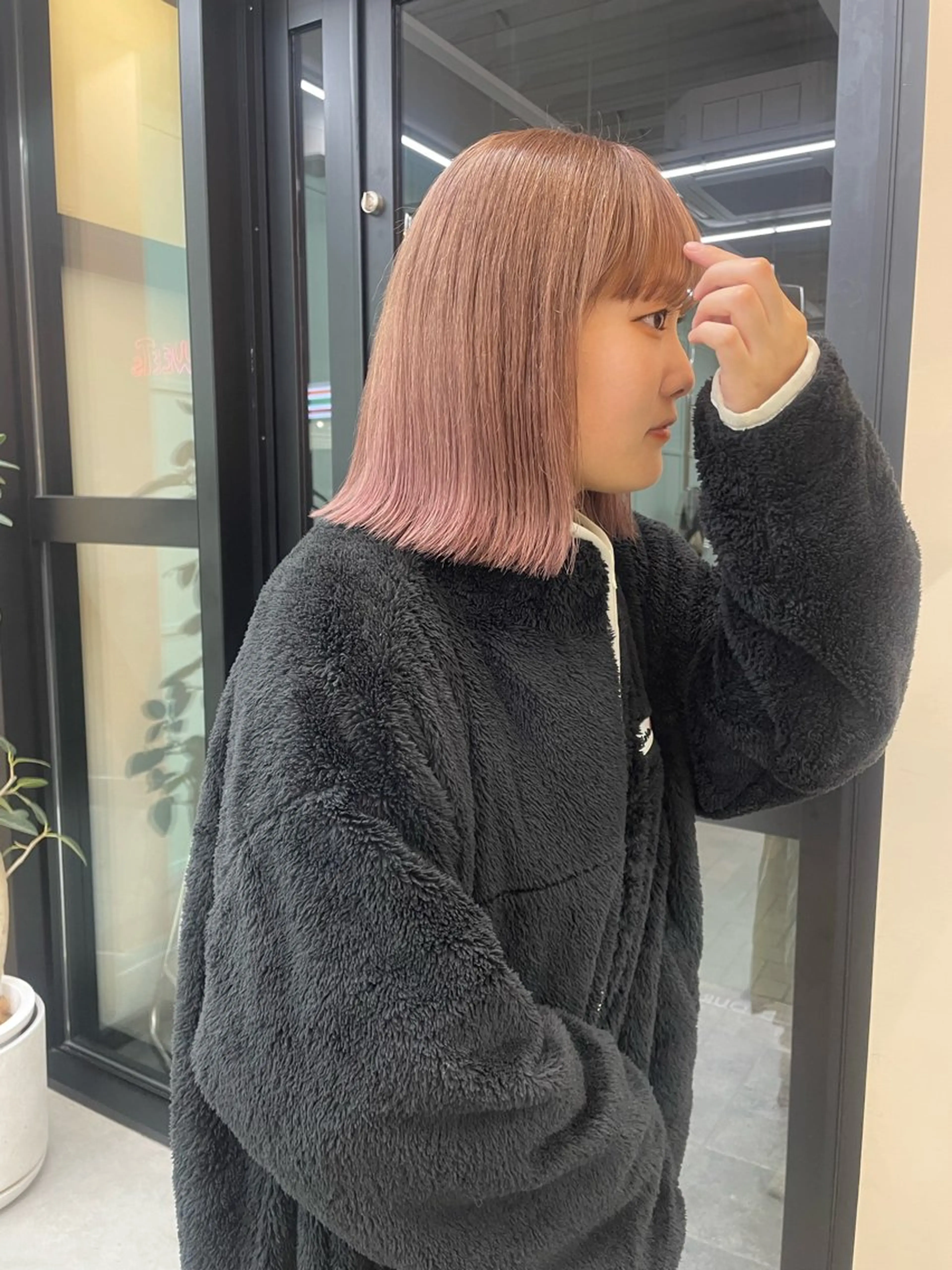 ミディアム ボブカットモデル/パ ーマ/harunaのヘアスタイル