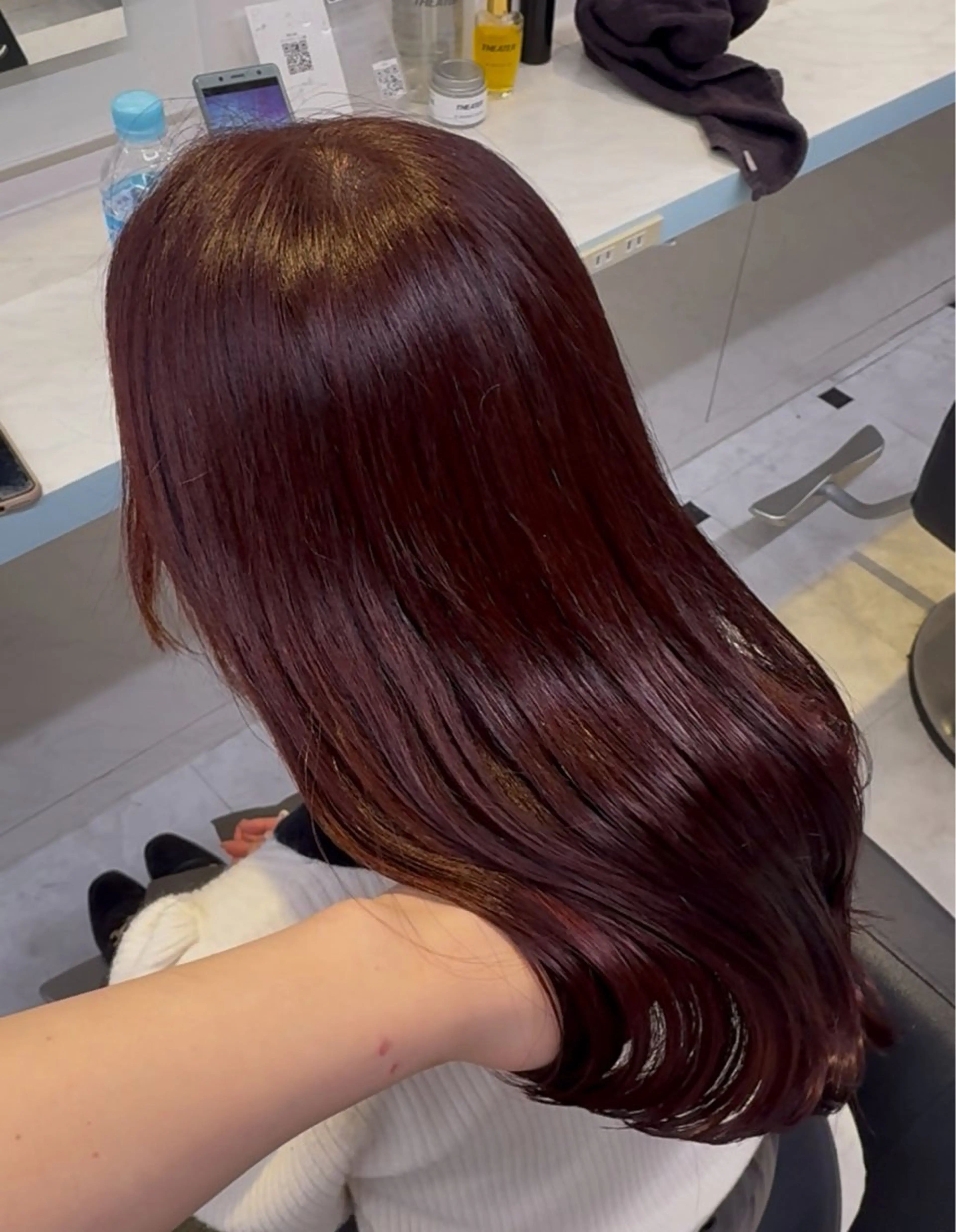 ロング カラー ヘアカラー トリートメント ヘアセット NANA🥀韓国ヘア /レイヤー/暖色🥀のヘアスタイル