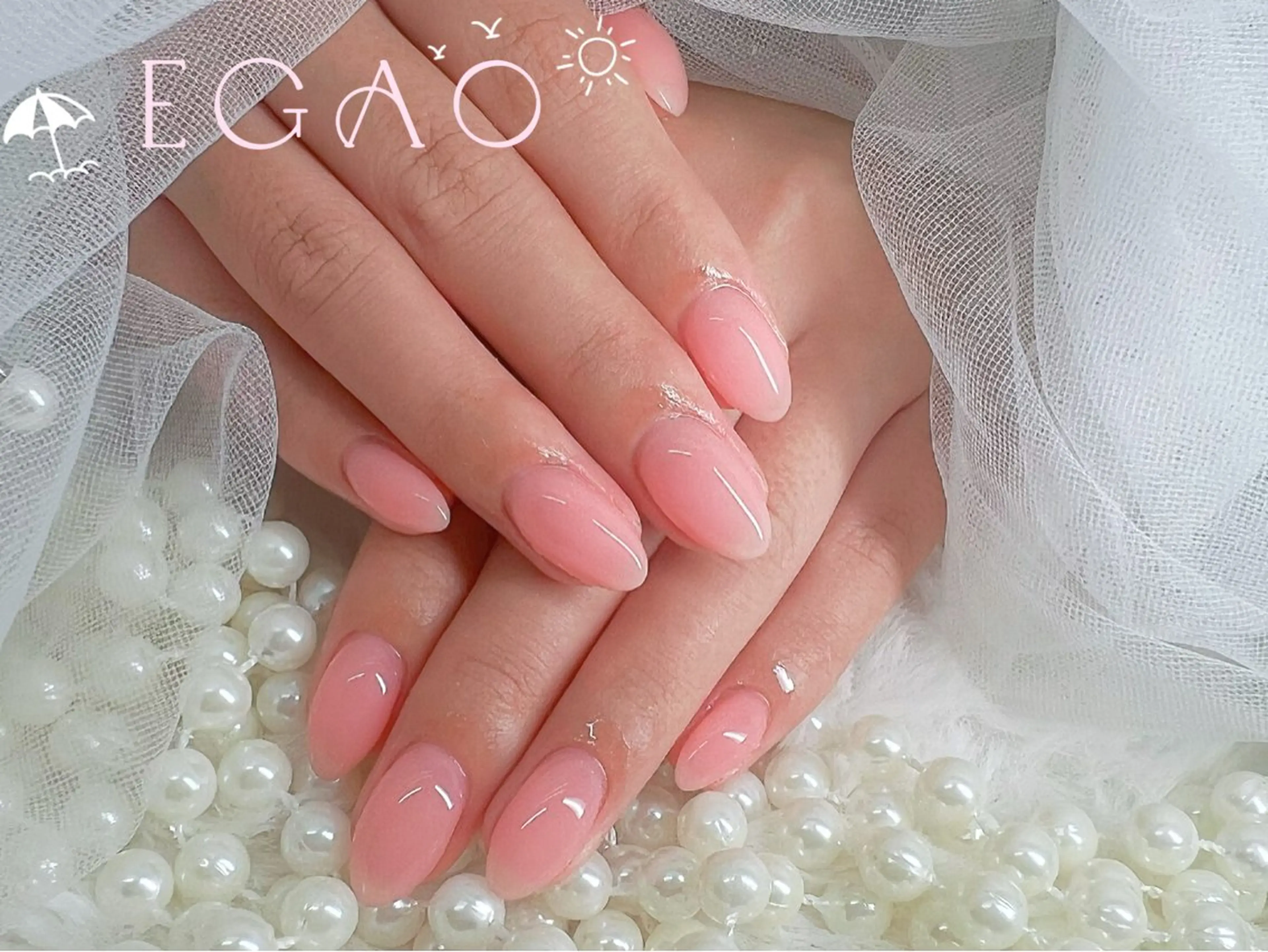 ネイル アートネイル フットネイル フレンチネイル ジェルネイル グラデーション ハンドネイル Egao Nail Salonのネイルデザイン