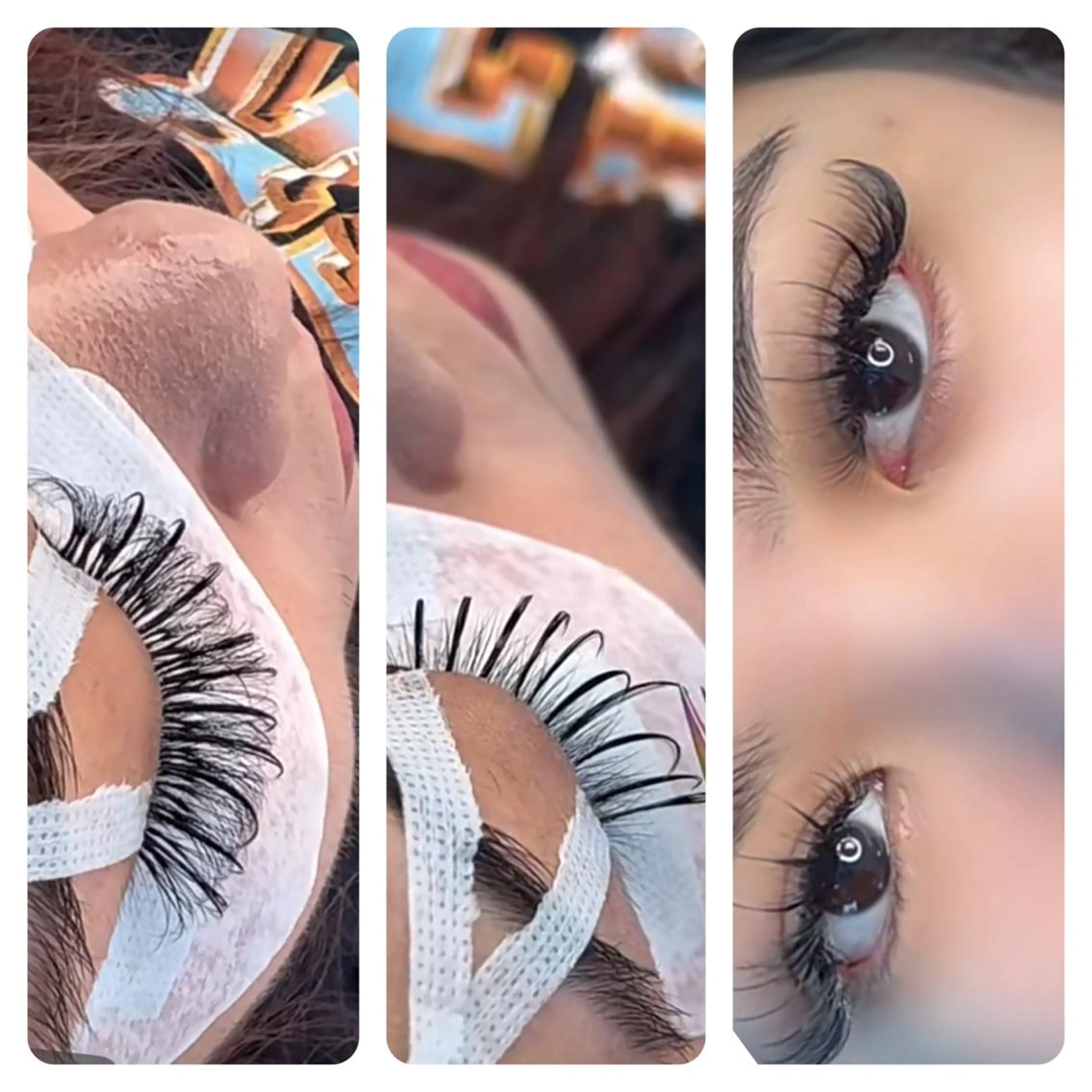 カラー パーマ マツエク・マツパ アイブロウ ナチュラル 神山 ビューティー・アイのマツエク・マツパデザイン