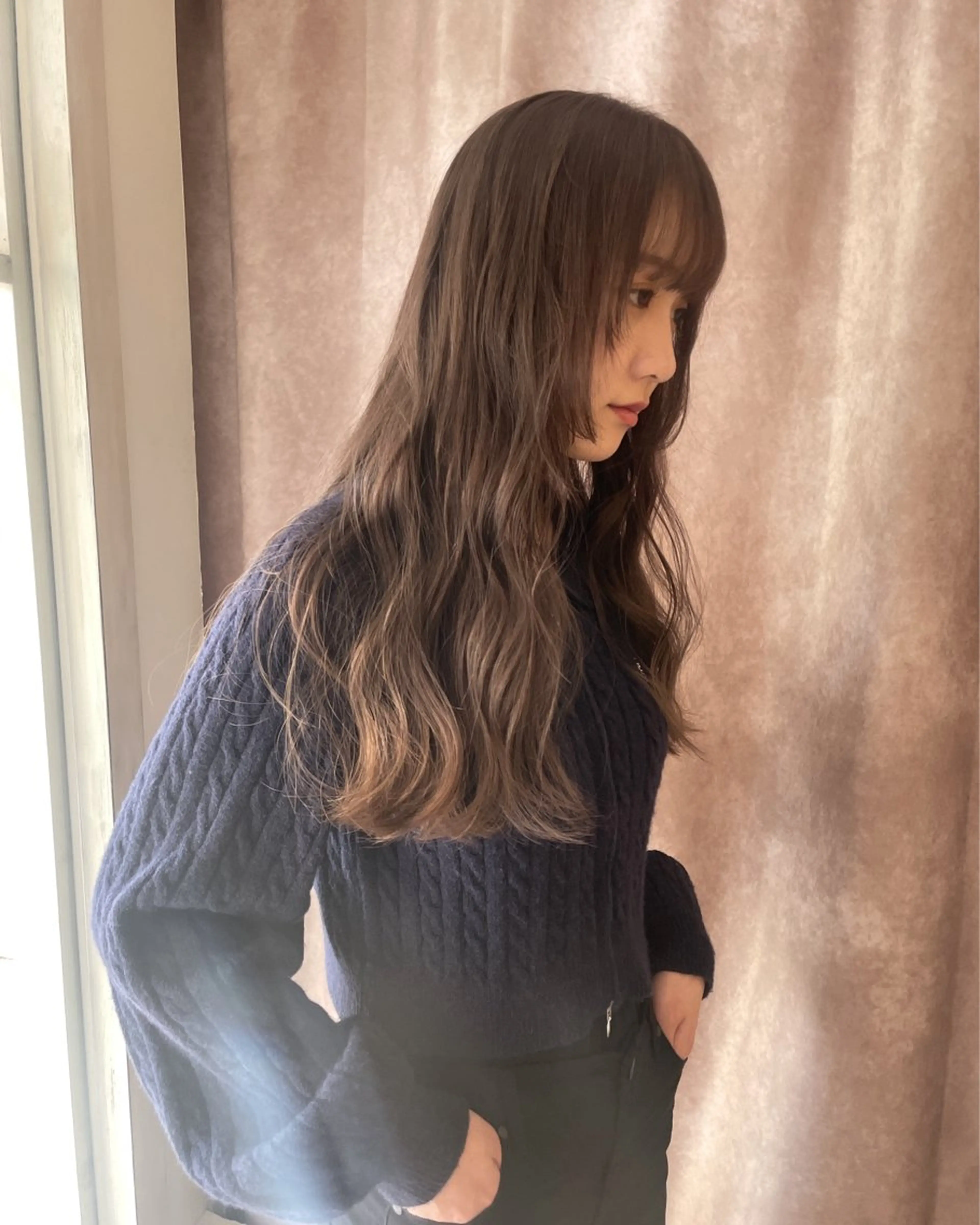 ロング カラー 🙃 透明感カラー/ボブのヘアスタイル