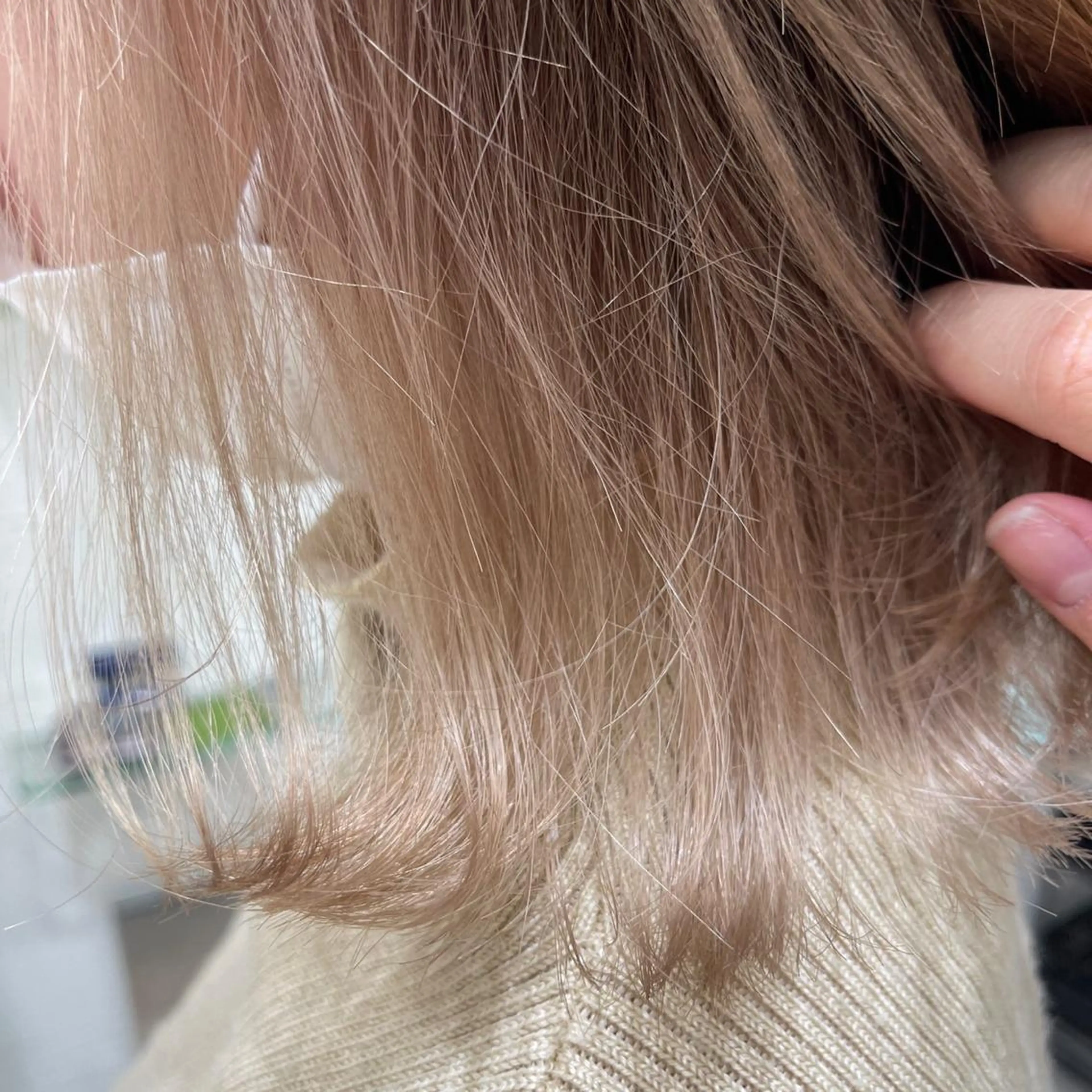 ミディアム カラー ベージュカラー ブリーチ インナーカラー ✨髪質改善矯正× ブリーチ✨YU-KIのヘアスタイル