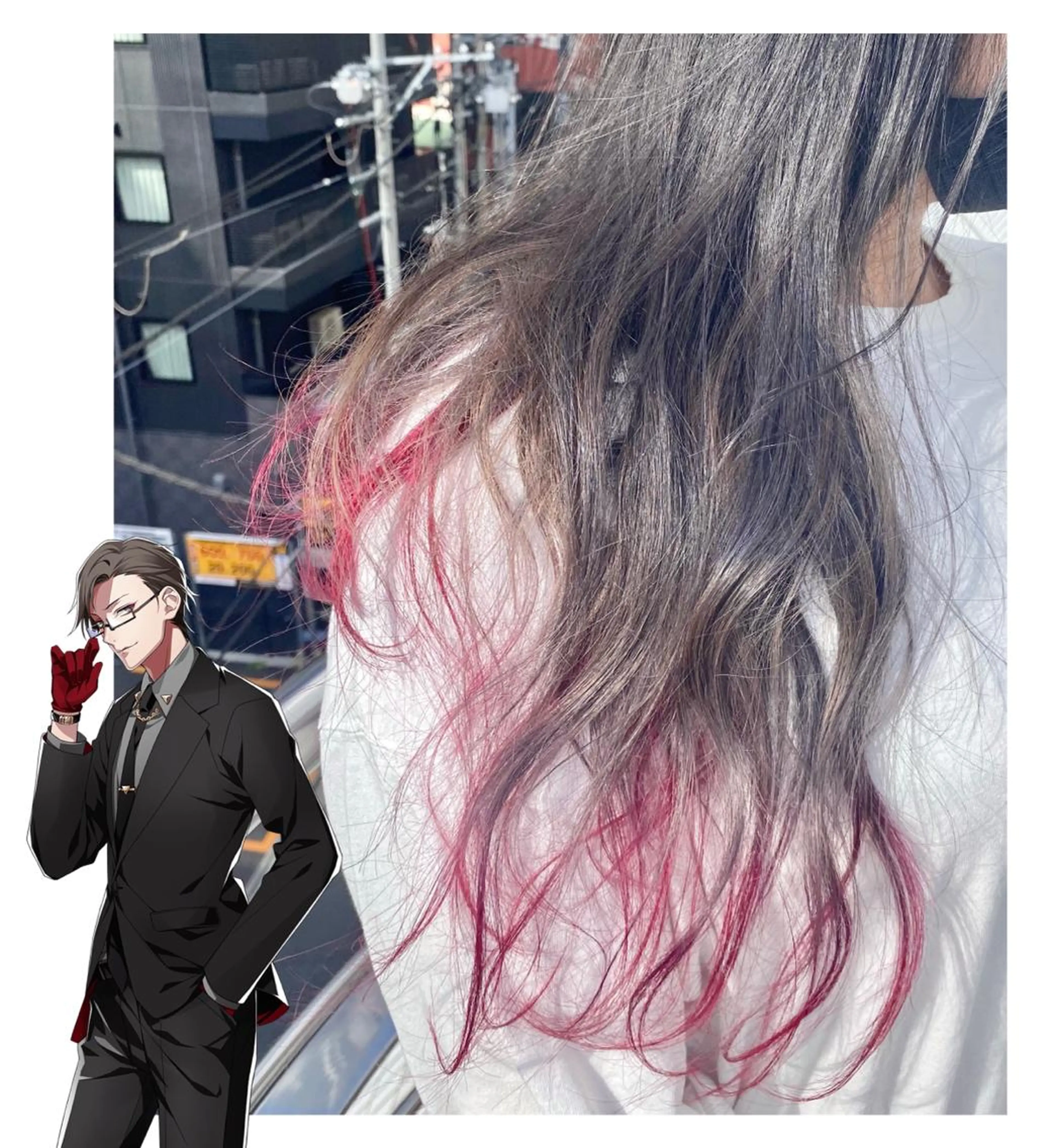 セミロング カラー GARU-ガル-所属・TSUNO🦖 派手髪/オタク美容師のヘアスタイル